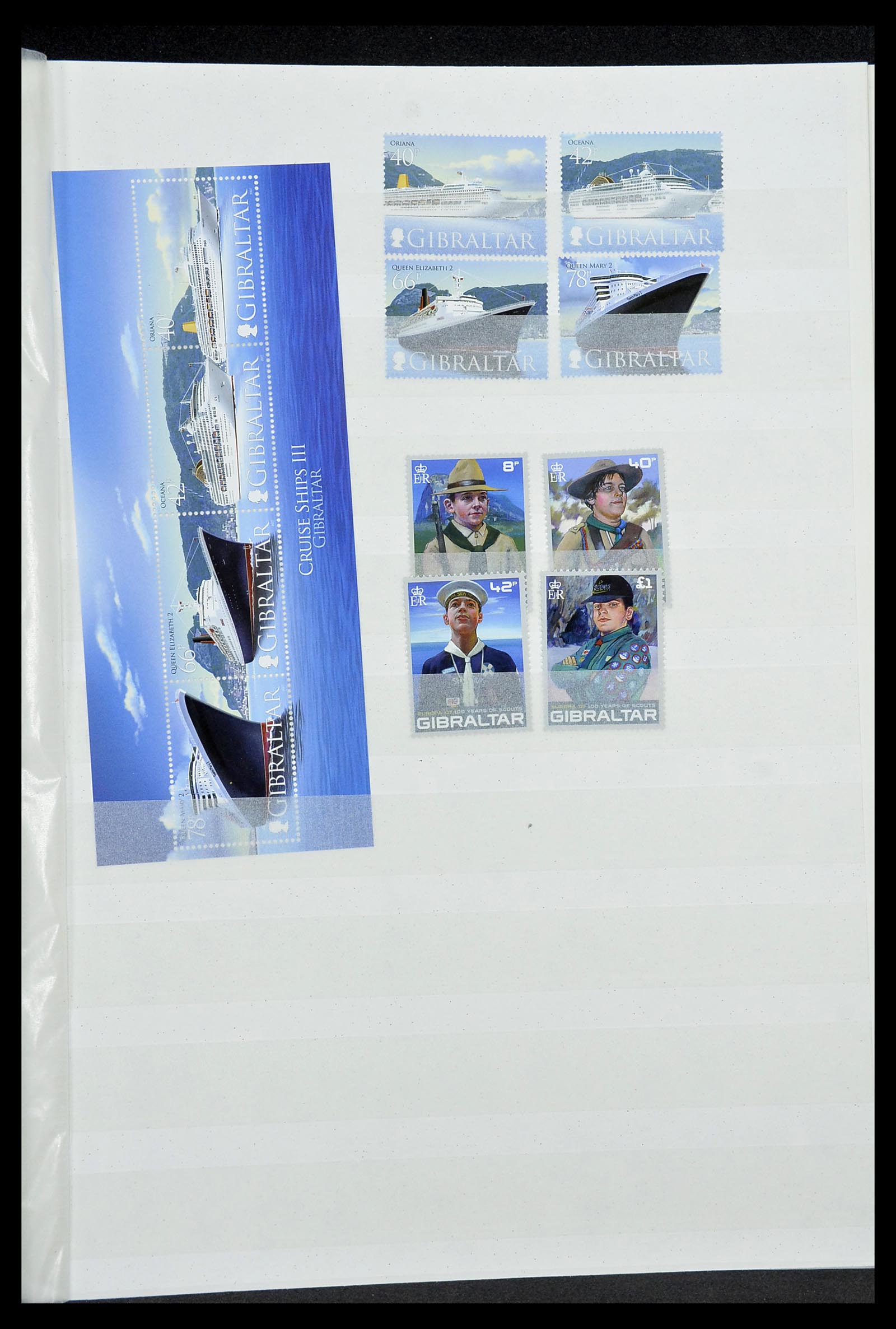 34547 076 - Postzegelverzameling 34547 Gibraltar 1886-2014!