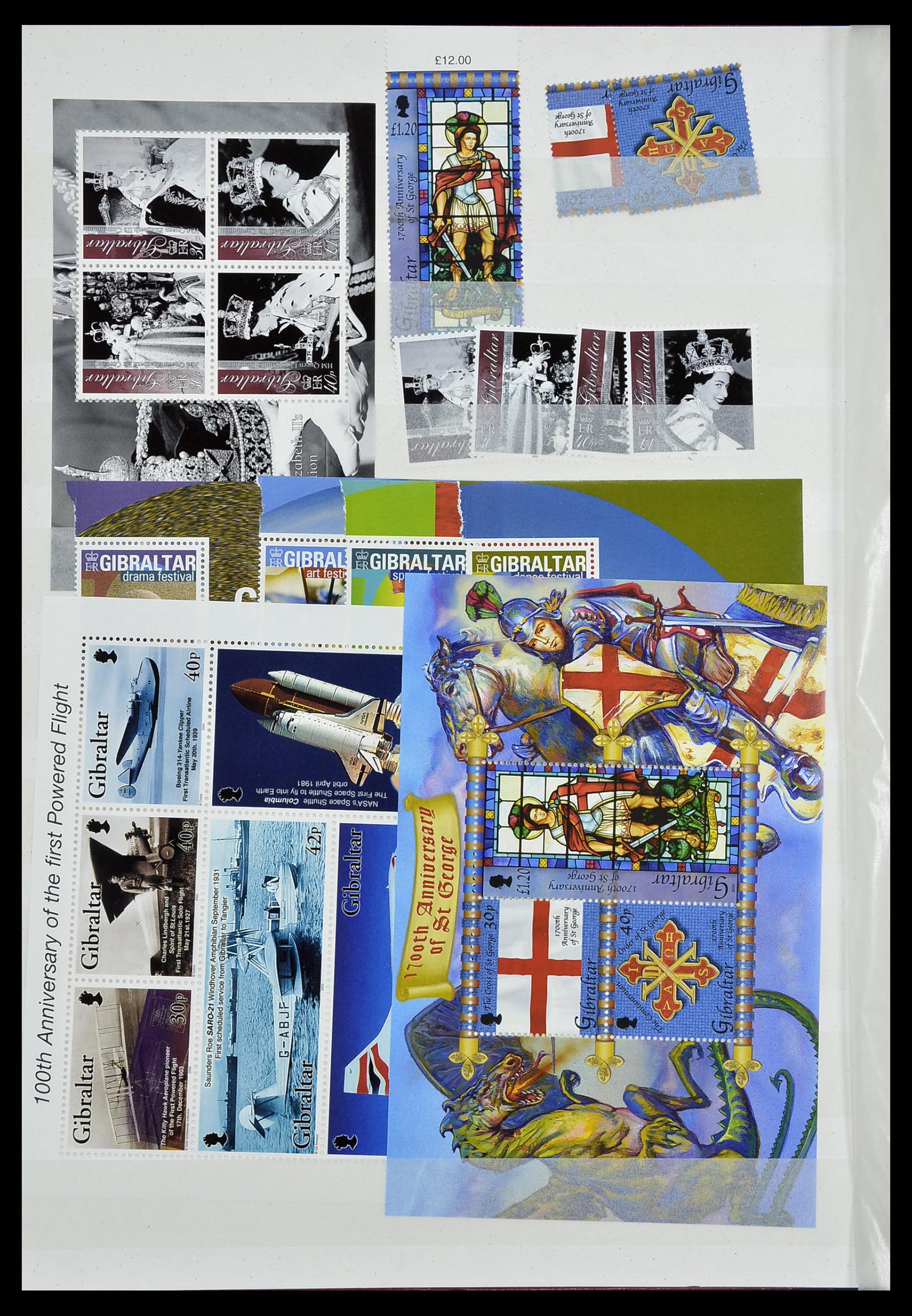 34547 078 - Postzegelverzameling 34547 Gibraltar 1886-2014!