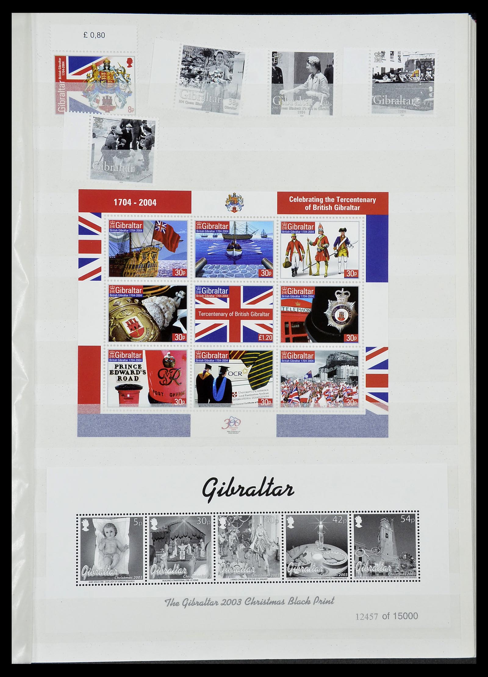 34547 089 - Postzegelverzameling 34547 Gibraltar 1886-2014!