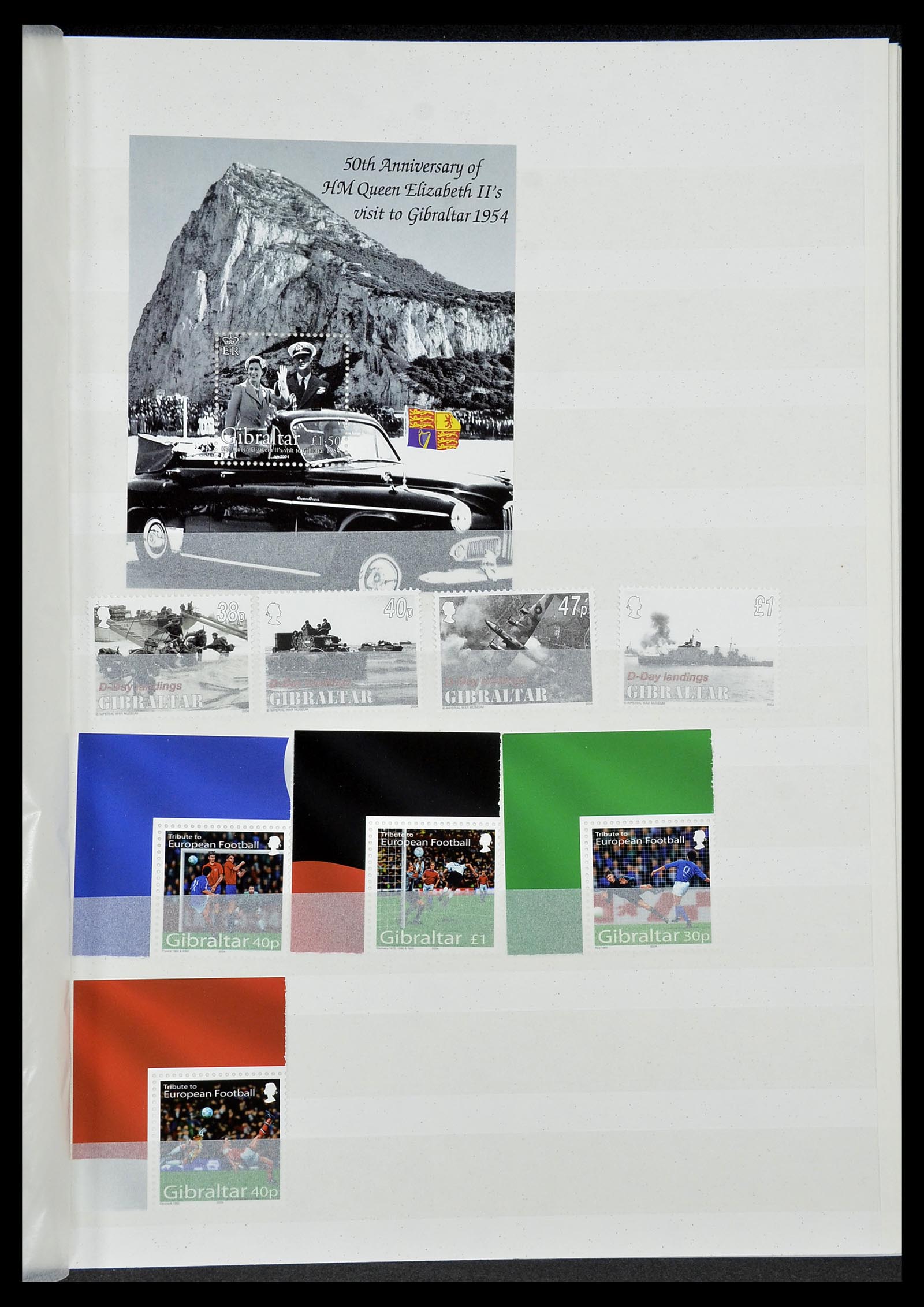 34547 091 - Postzegelverzameling 34547 Gibraltar 1886-2014!