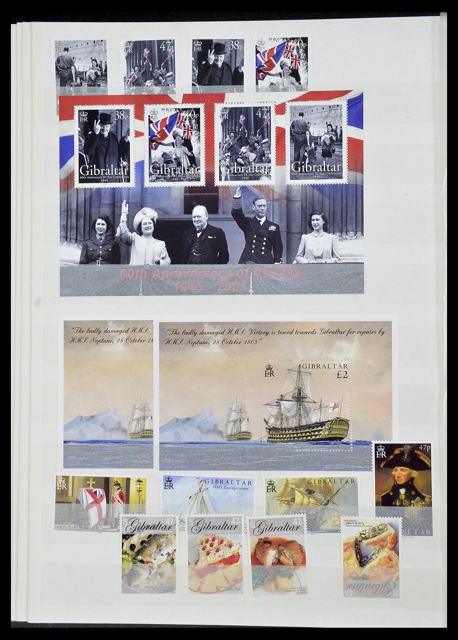 34547 094 - Postzegelverzameling 34547 Gibraltar 1886-2014!