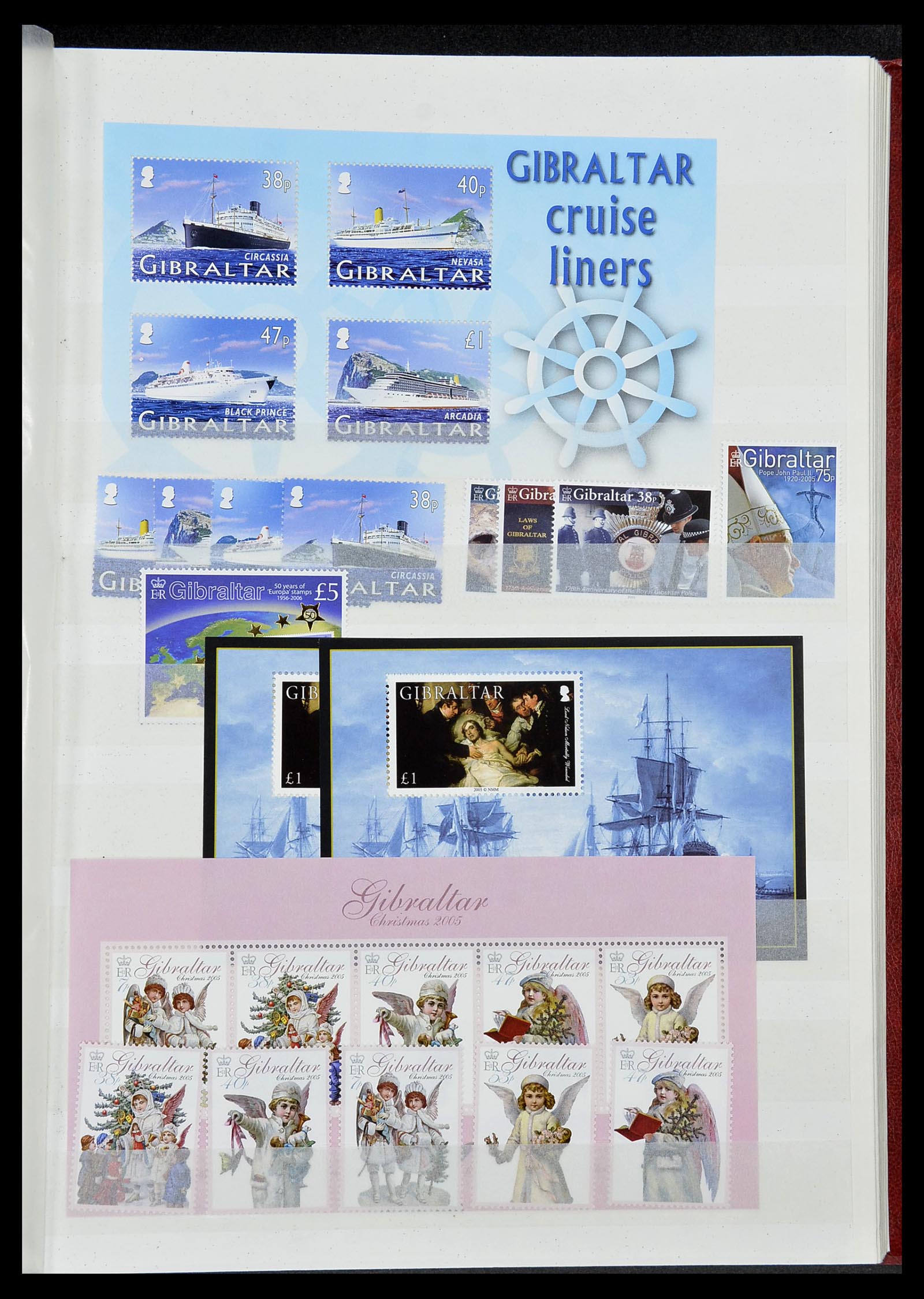 34547 095 - Postzegelverzameling 34547 Gibraltar 1886-2014!