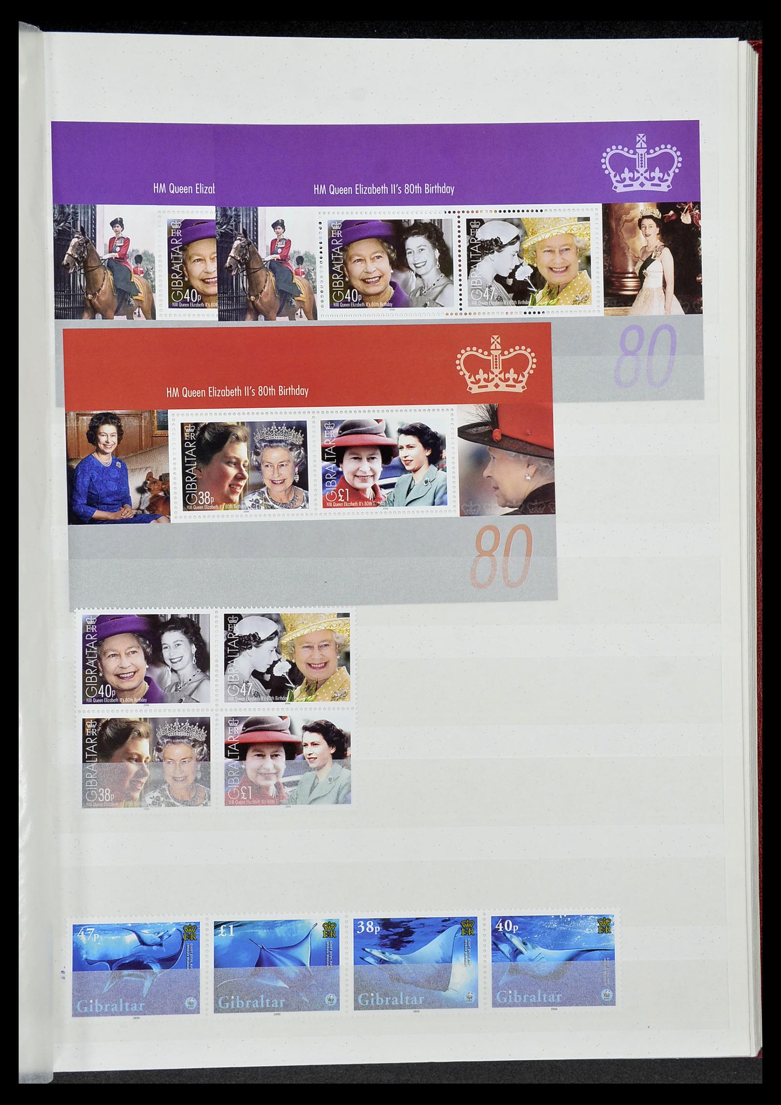 34547 097 - Postzegelverzameling 34547 Gibraltar 1886-2014!