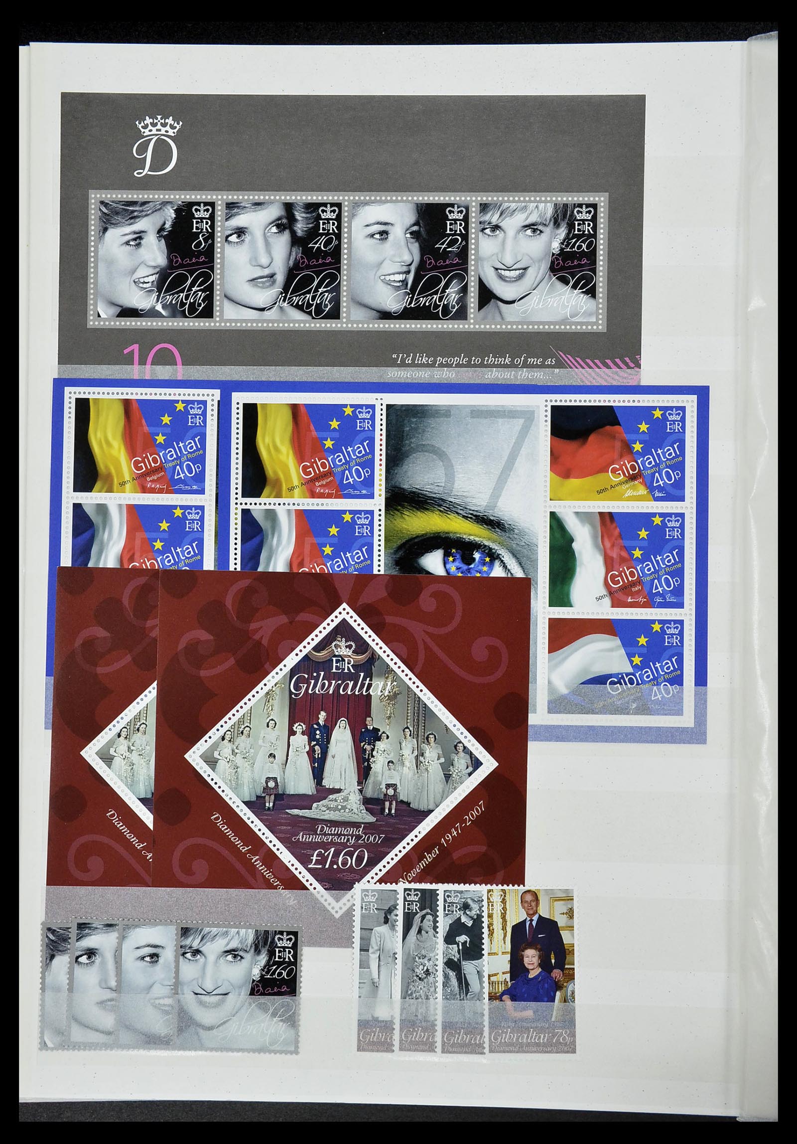 34547 101 - Postzegelverzameling 34547 Gibraltar 1886-2014!