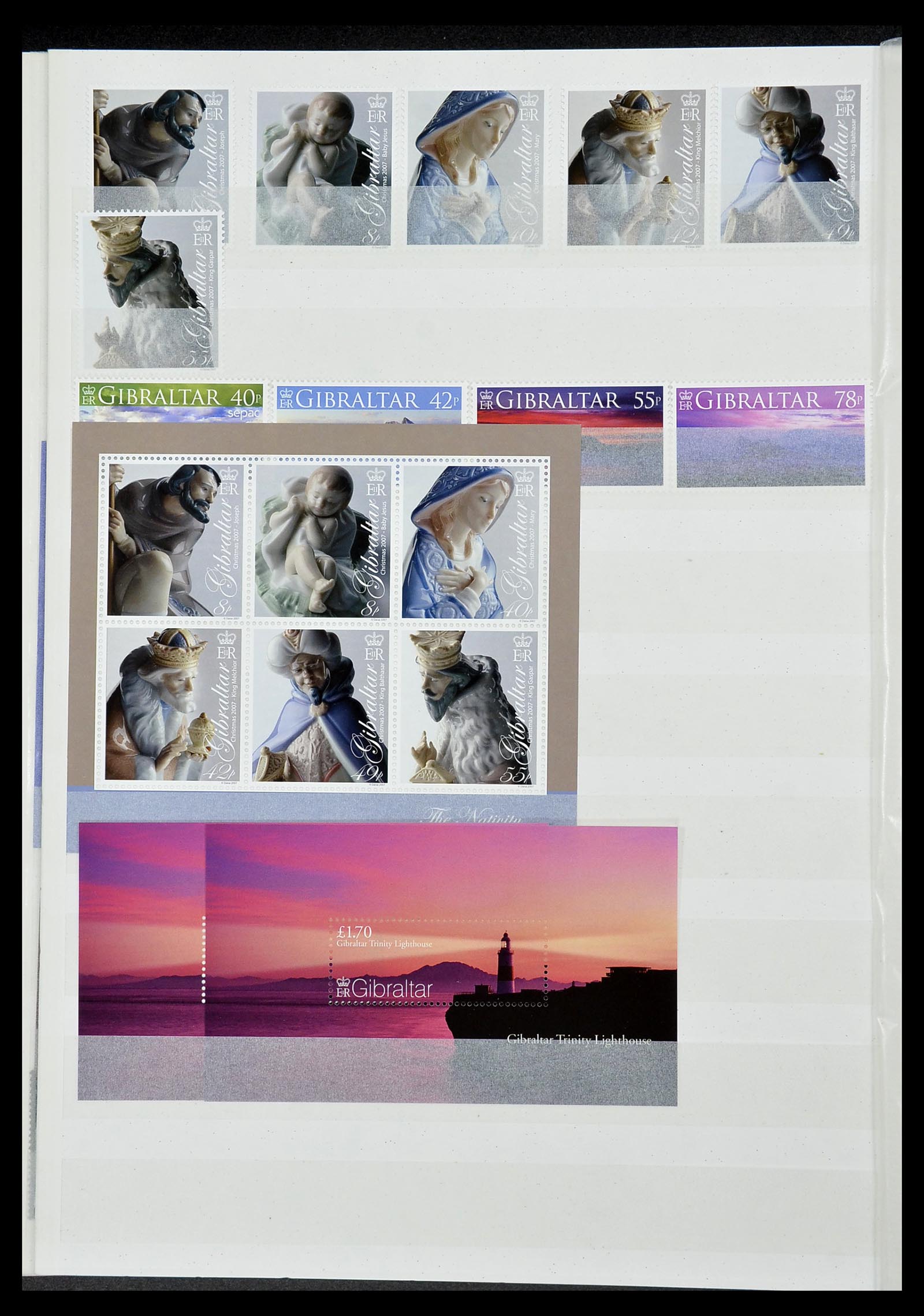 34547 102 - Postzegelverzameling 34547 Gibraltar 1886-2014!