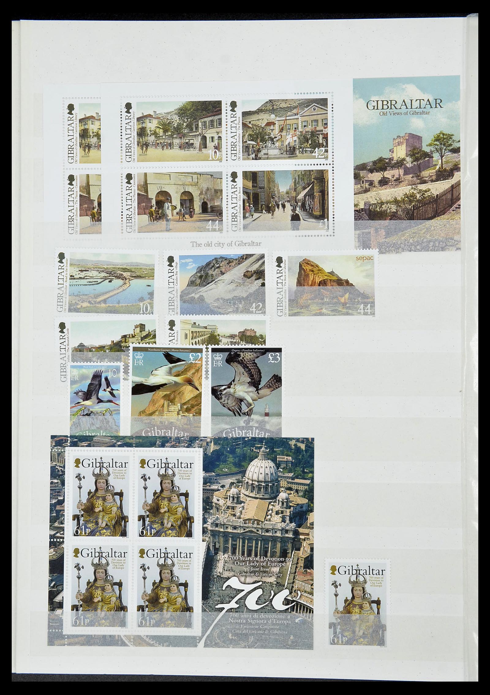 34547 106 - Postzegelverzameling 34547 Gibraltar 1886-2014!