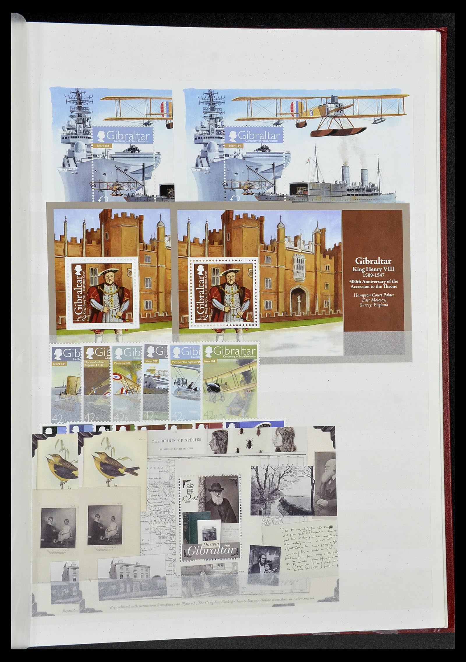 34547 107 - Postzegelverzameling 34547 Gibraltar 1886-2014!
