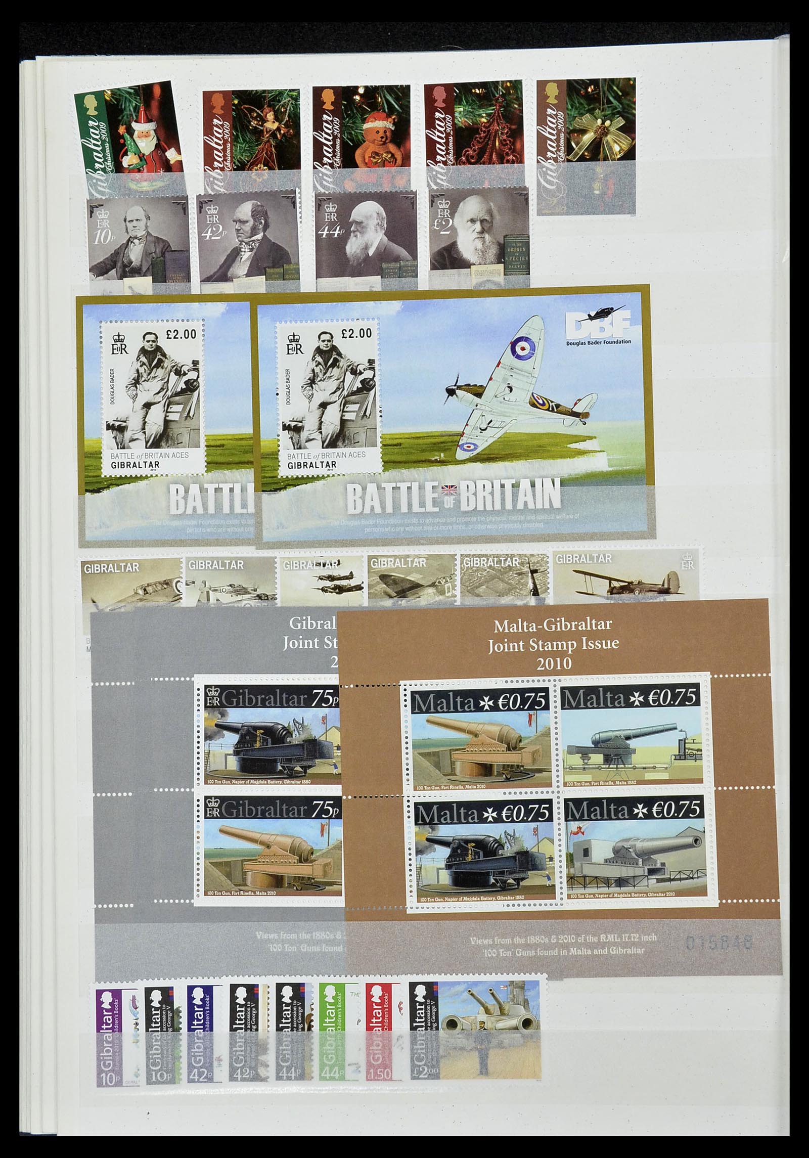 34547 108 - Postzegelverzameling 34547 Gibraltar 1886-2014!