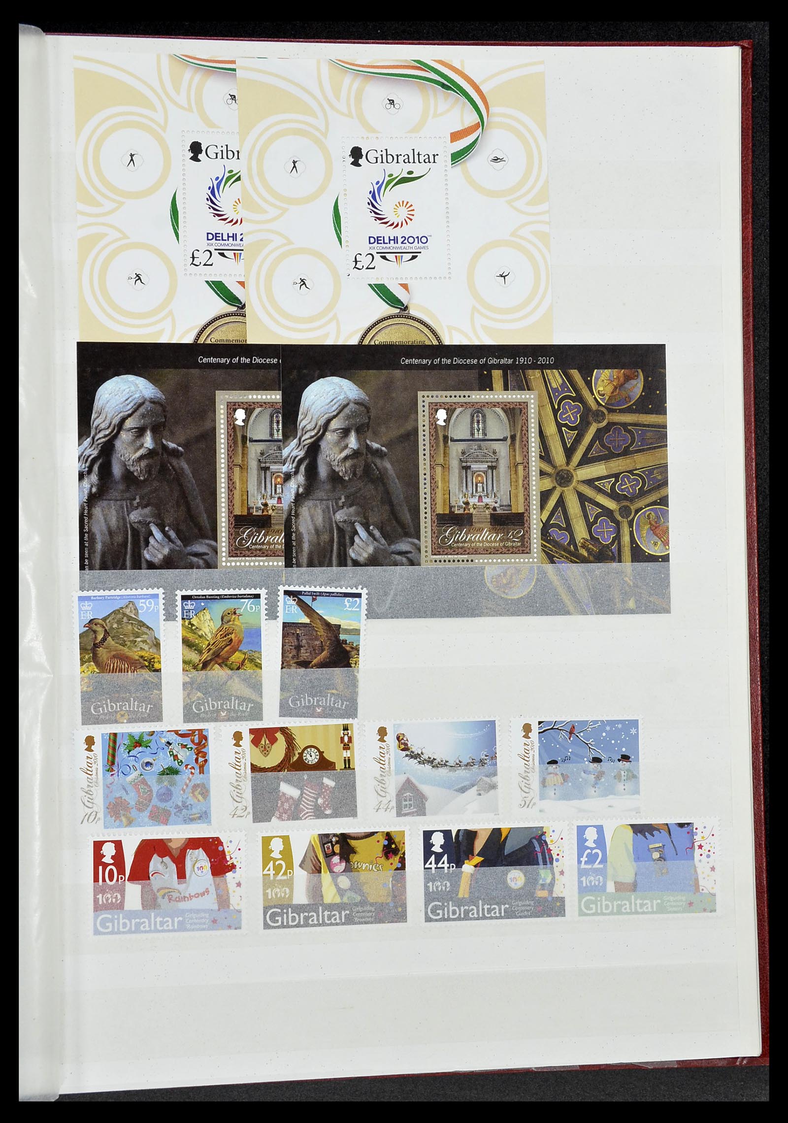 34547 109 - Postzegelverzameling 34547 Gibraltar 1886-2014!