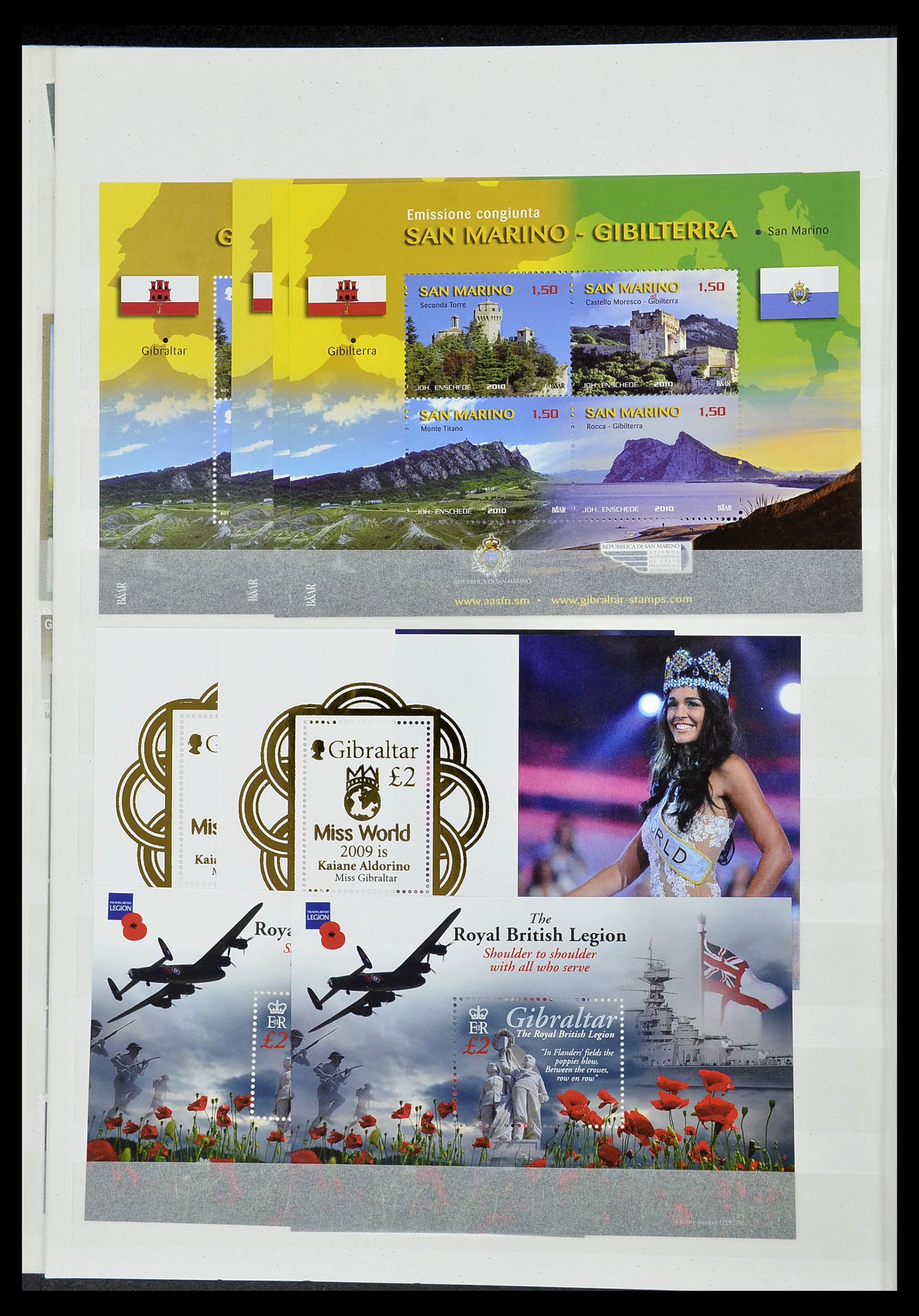 34547 110 - Postzegelverzameling 34547 Gibraltar 1886-2014!