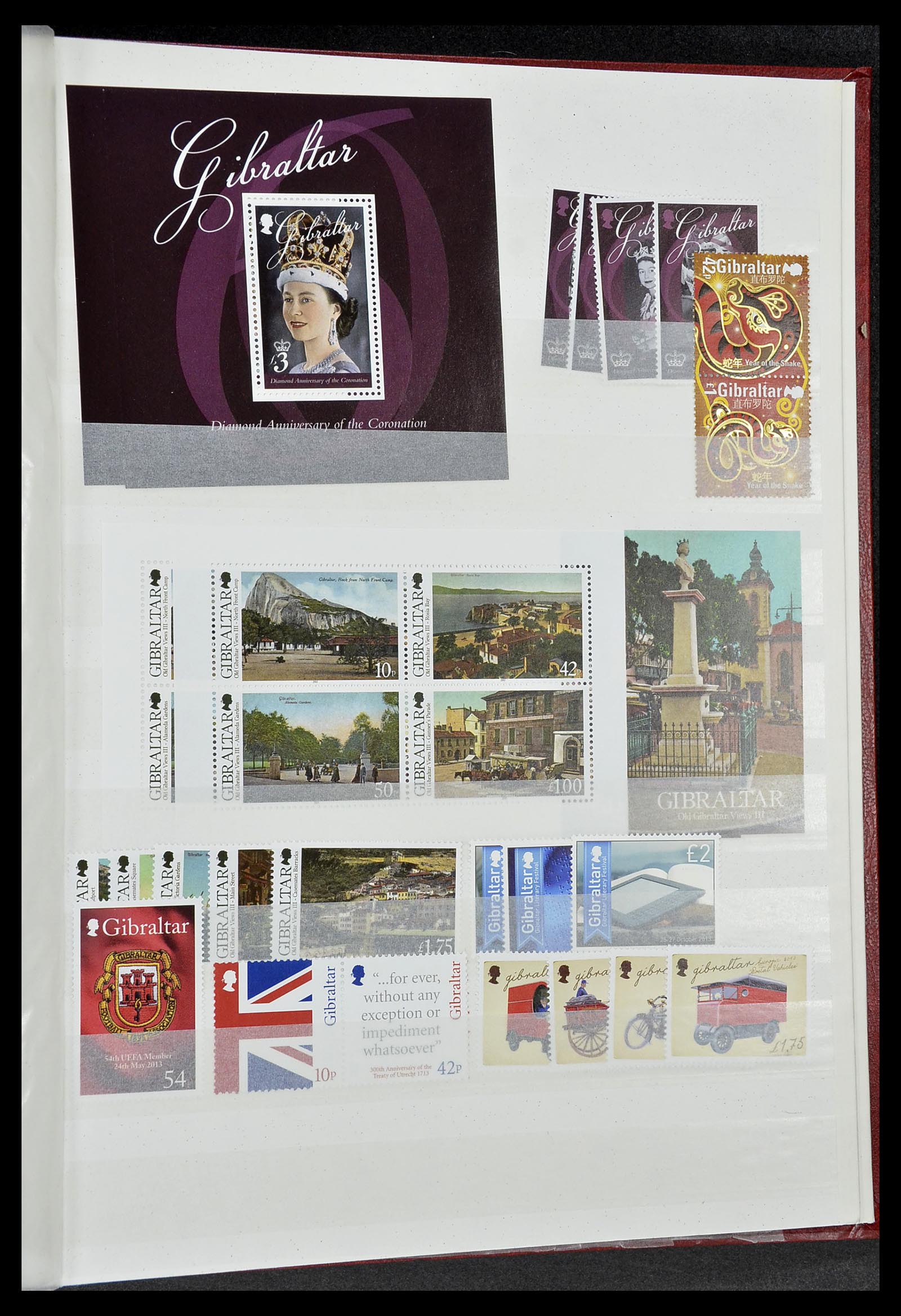 34547 117 - Stamp Collection 34547 Gibraltar 1886-2014!