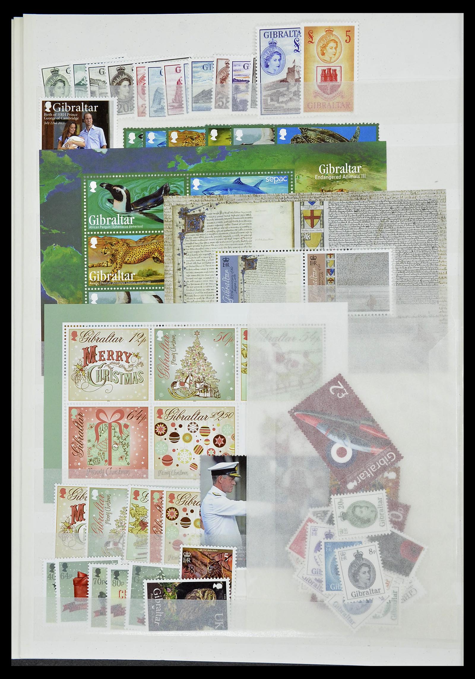 34547 118 - Postzegelverzameling 34547 Gibraltar 1886-2014!