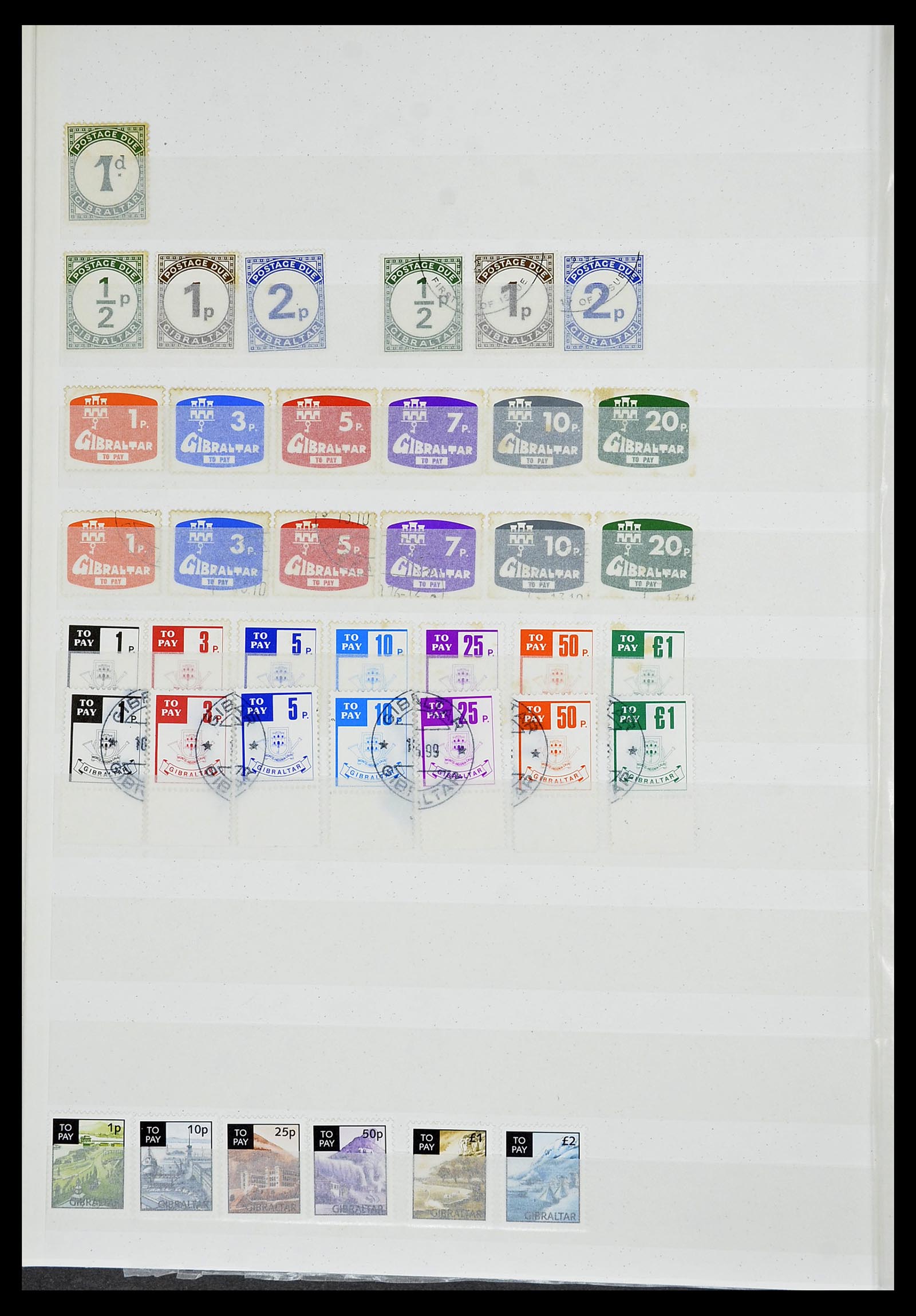 34547 120 - Postzegelverzameling 34547 Gibraltar 1886-2014!