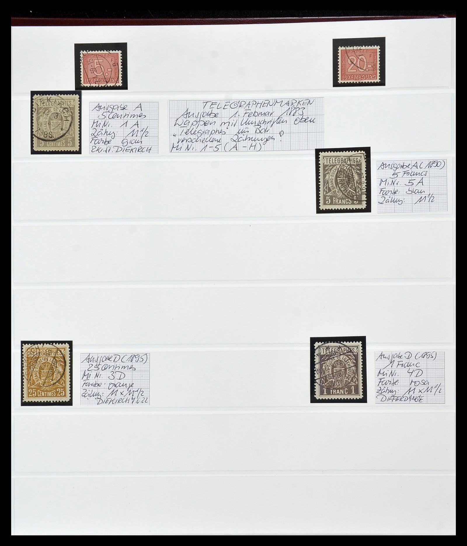 34548 032 - Postzegelverzameling 34548 Luxemburg back of the book 1875-1935.