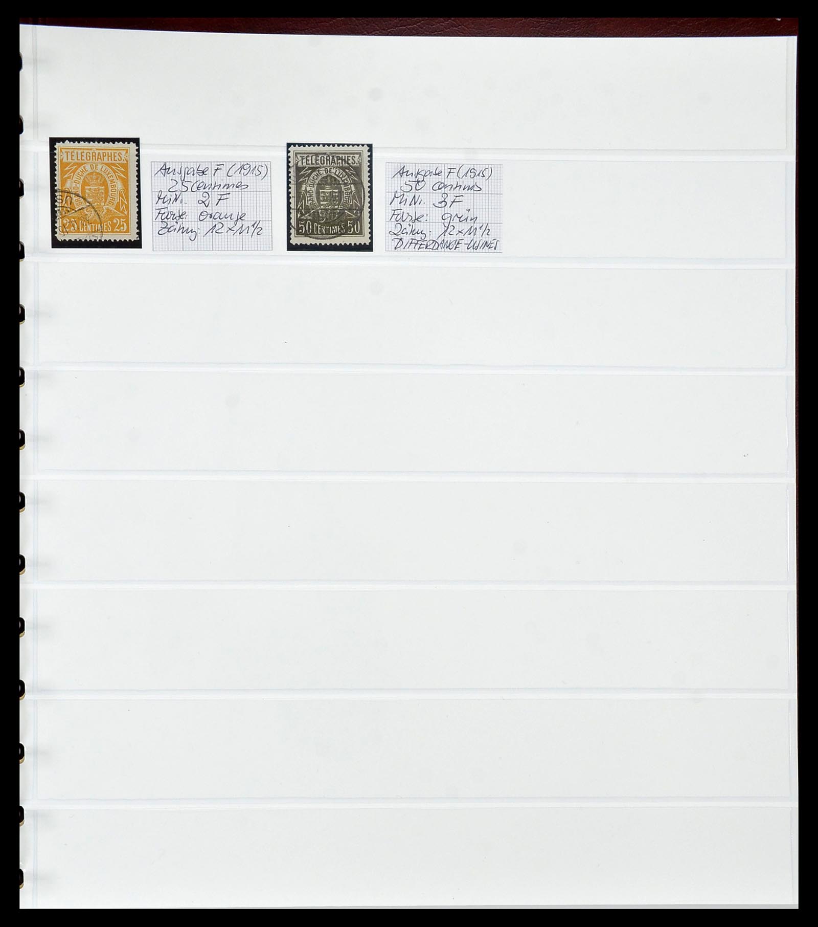 34548 033 - Postzegelverzameling 34548 Luxemburg back of the book 1875-1935.