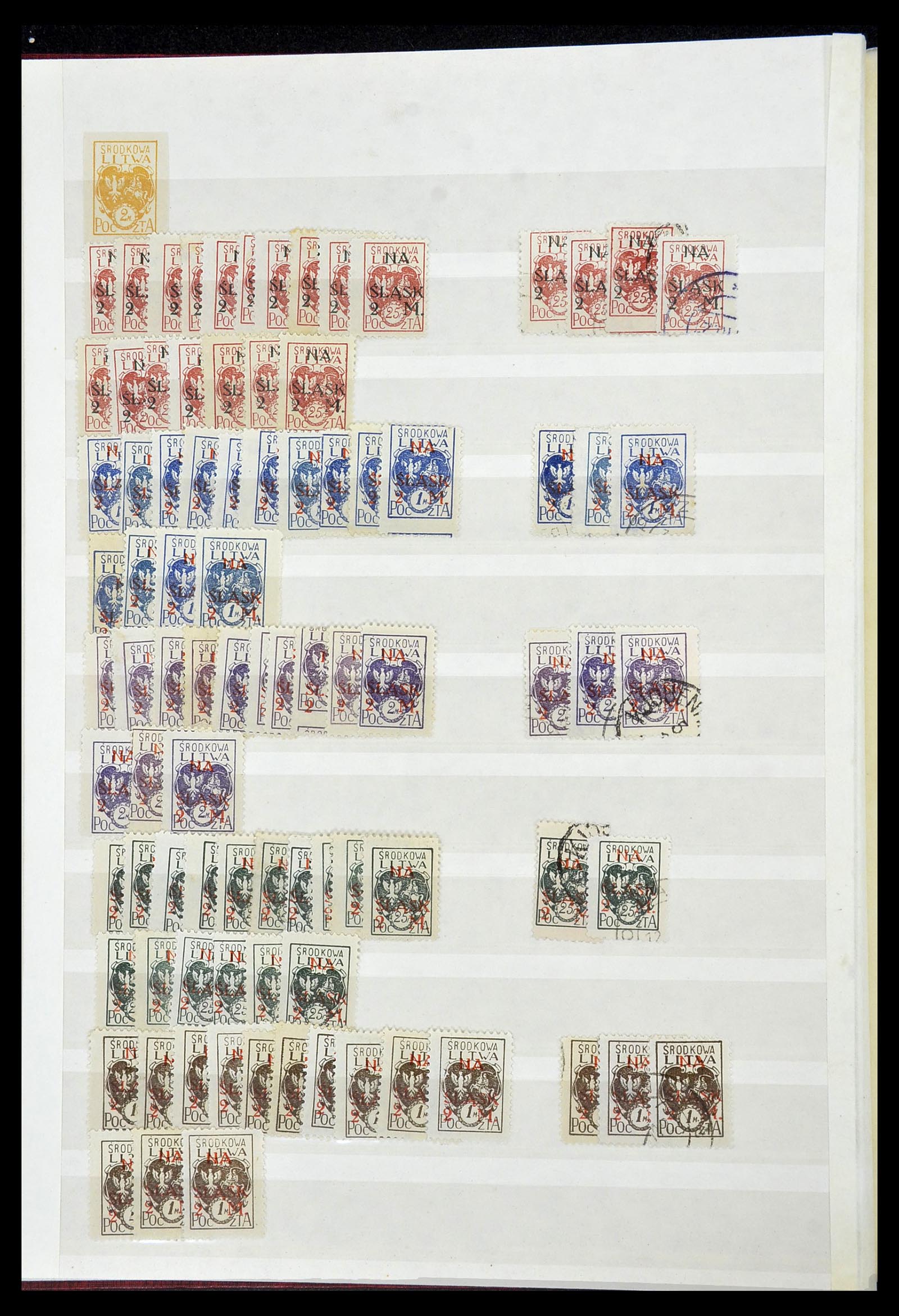 34549 008 - Postzegelverzameling 34549 Midden Litouwen 1920-1922.