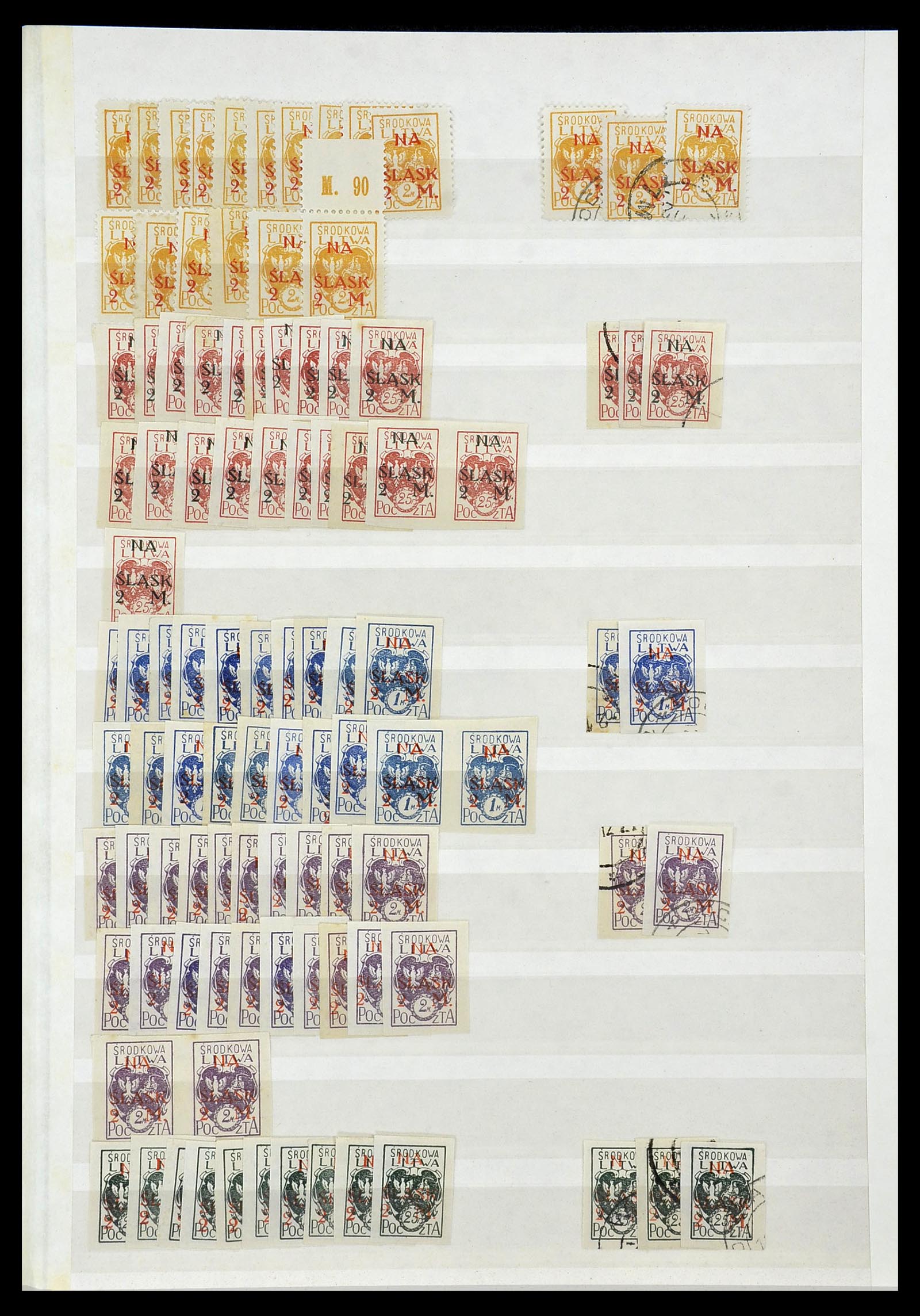 34549 009 - Postzegelverzameling 34549 Midden Litouwen 1920-1922.