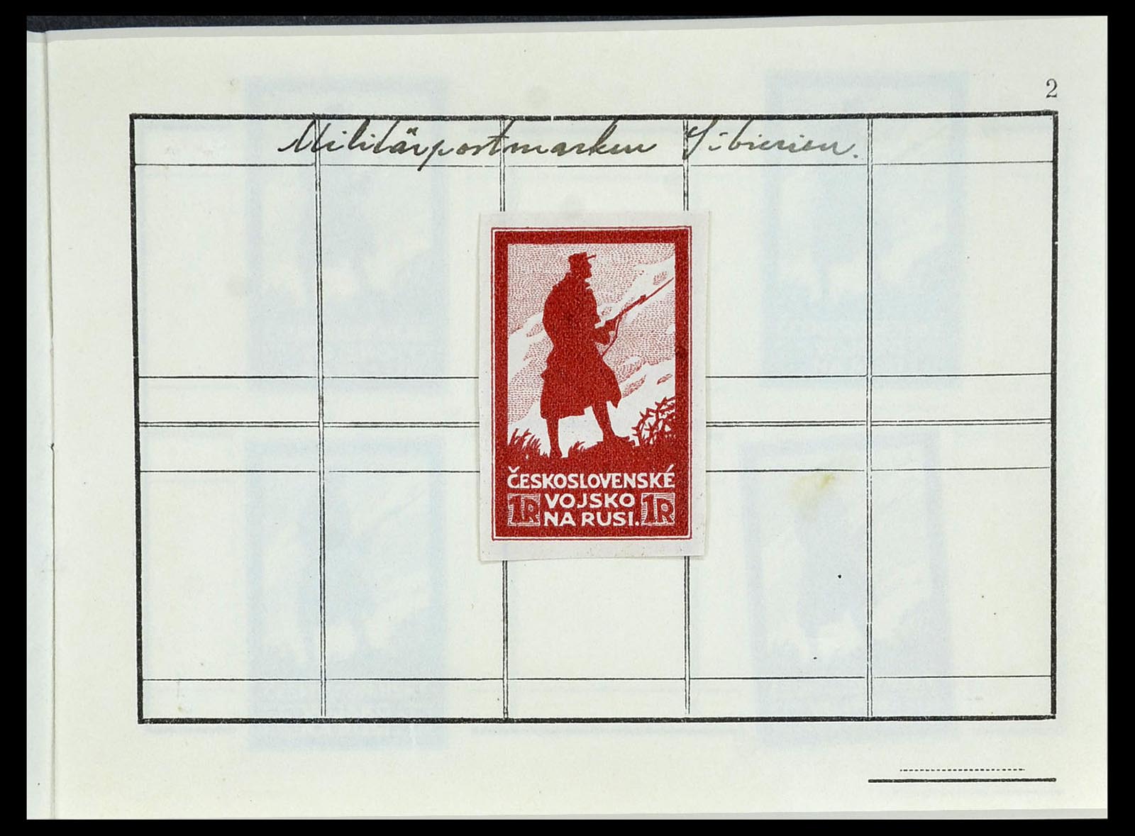 34554 005 - Postzegelverzameling 34554 Tsjechoslowaaks legioen in Siberië 1919-19