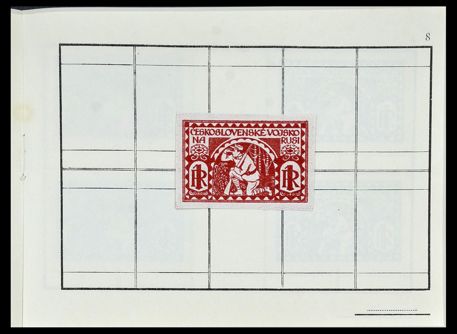 34554 011 - Postzegelverzameling 34554 Tsjechoslowaaks legioen in Siberië 1919-19