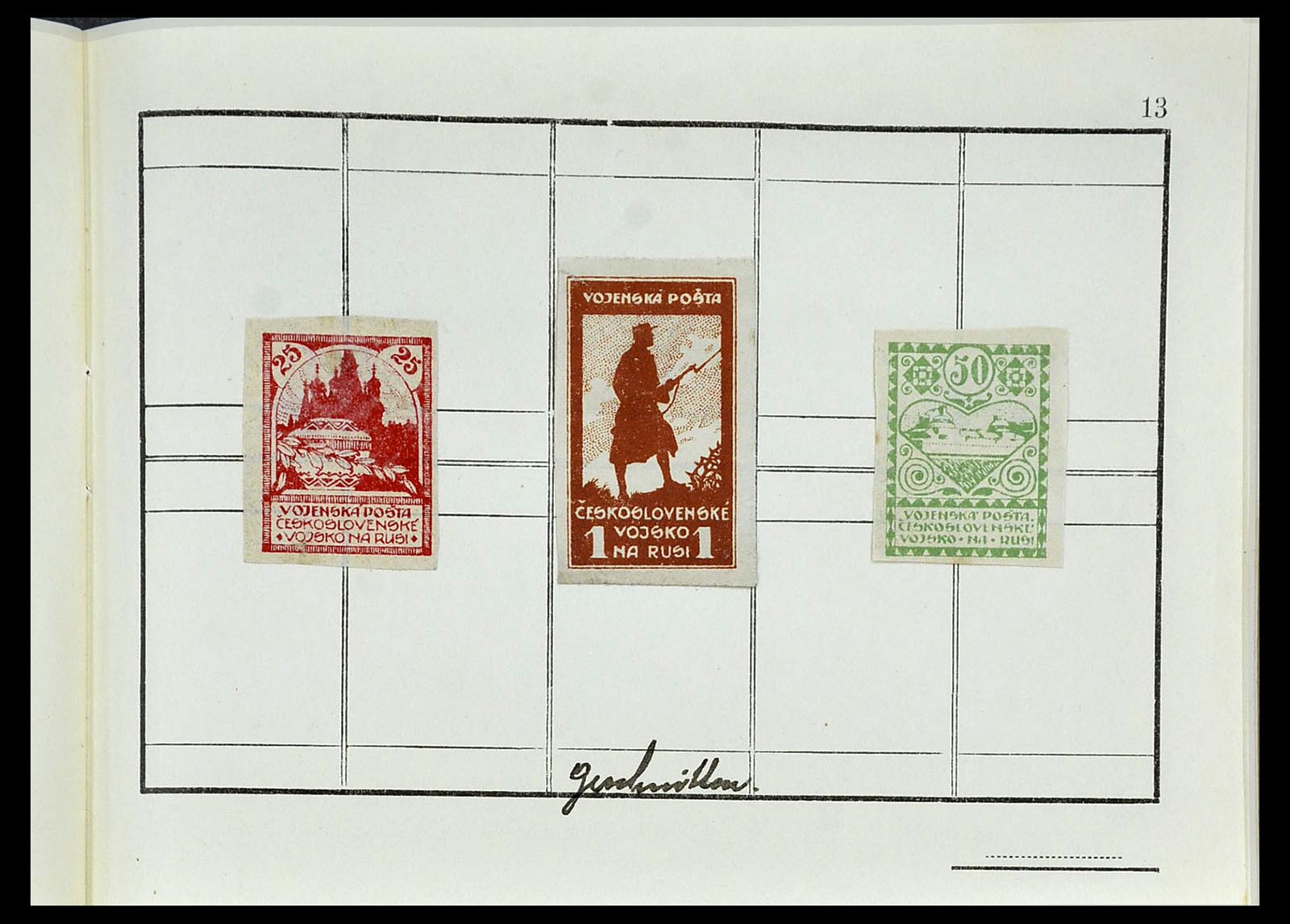 34554 016 - Postzegelverzameling 34554 Tsjechoslowaaks legioen in Siberië 1919-19