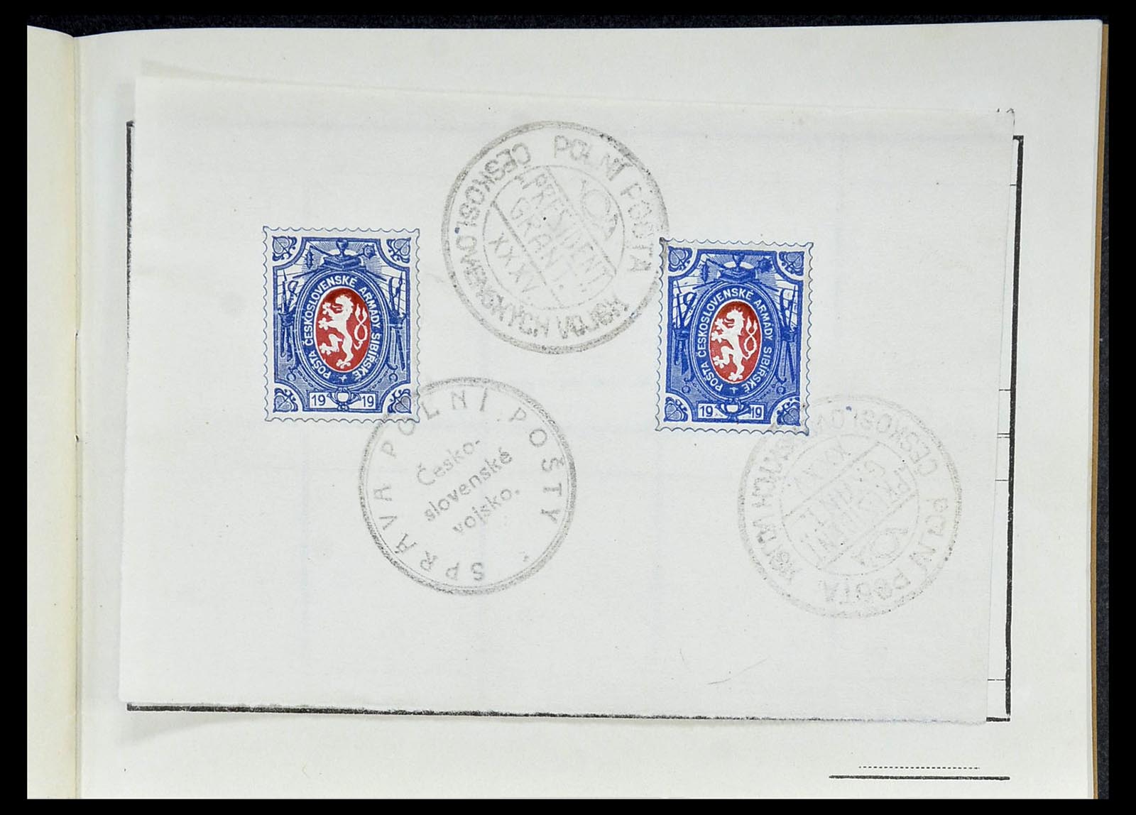 34554 019 - Postzegelverzameling 34554 Tsjechoslowaaks legioen in Siberië 1919-19