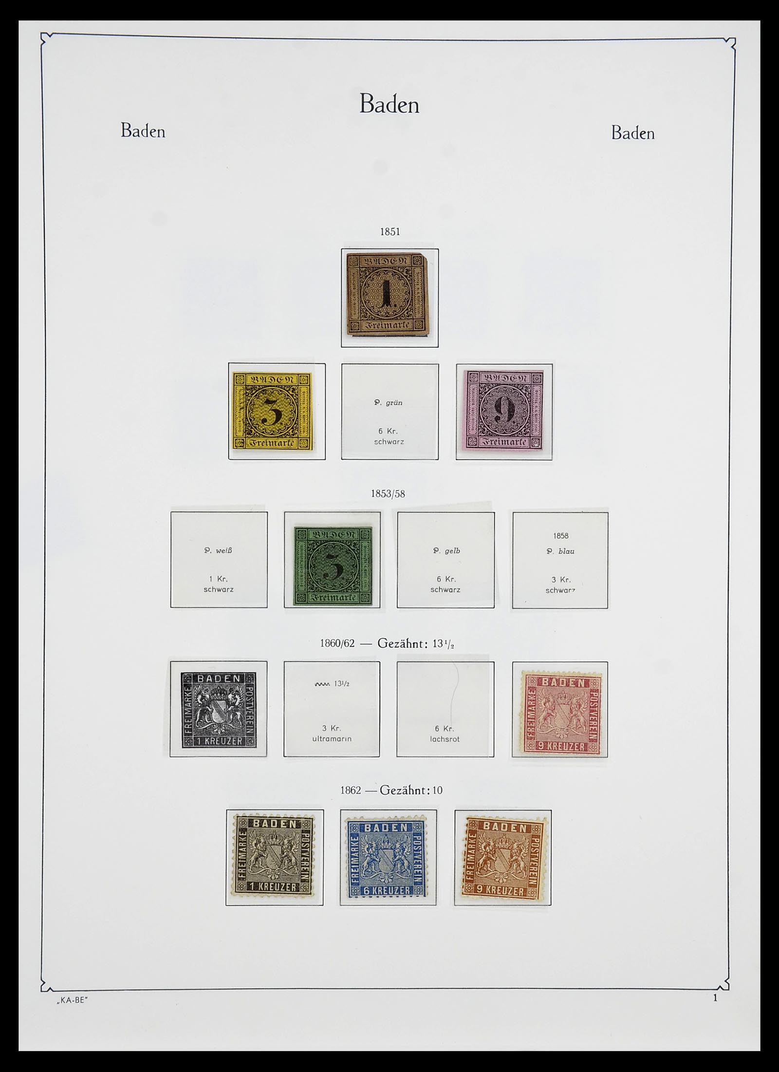 34555 001 - Postzegelverzameling 34555 Oud Duitse Staten 1850-1920.