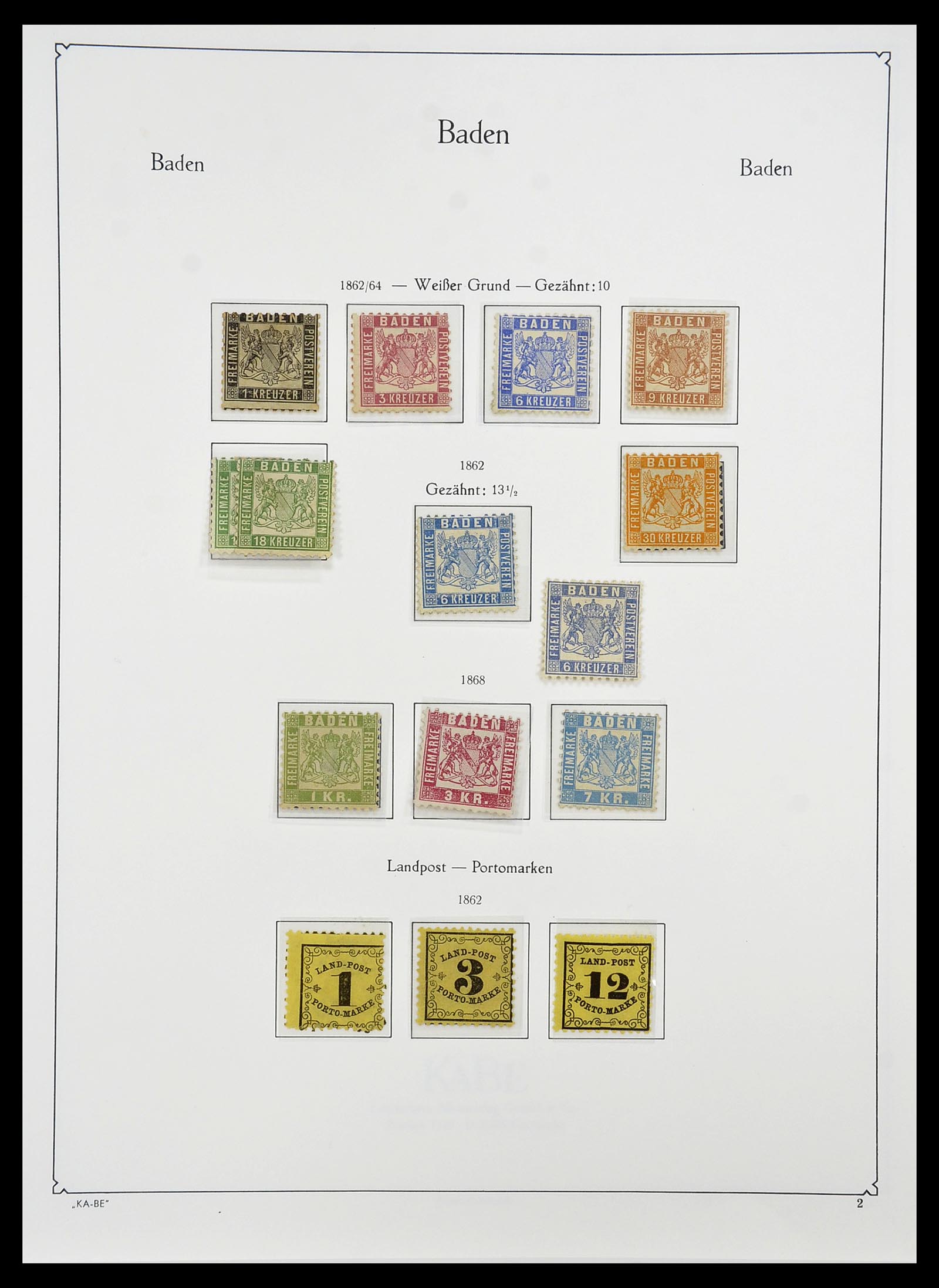 34555 002 - Stamp Collection 34555 Old German States 1850-1920.