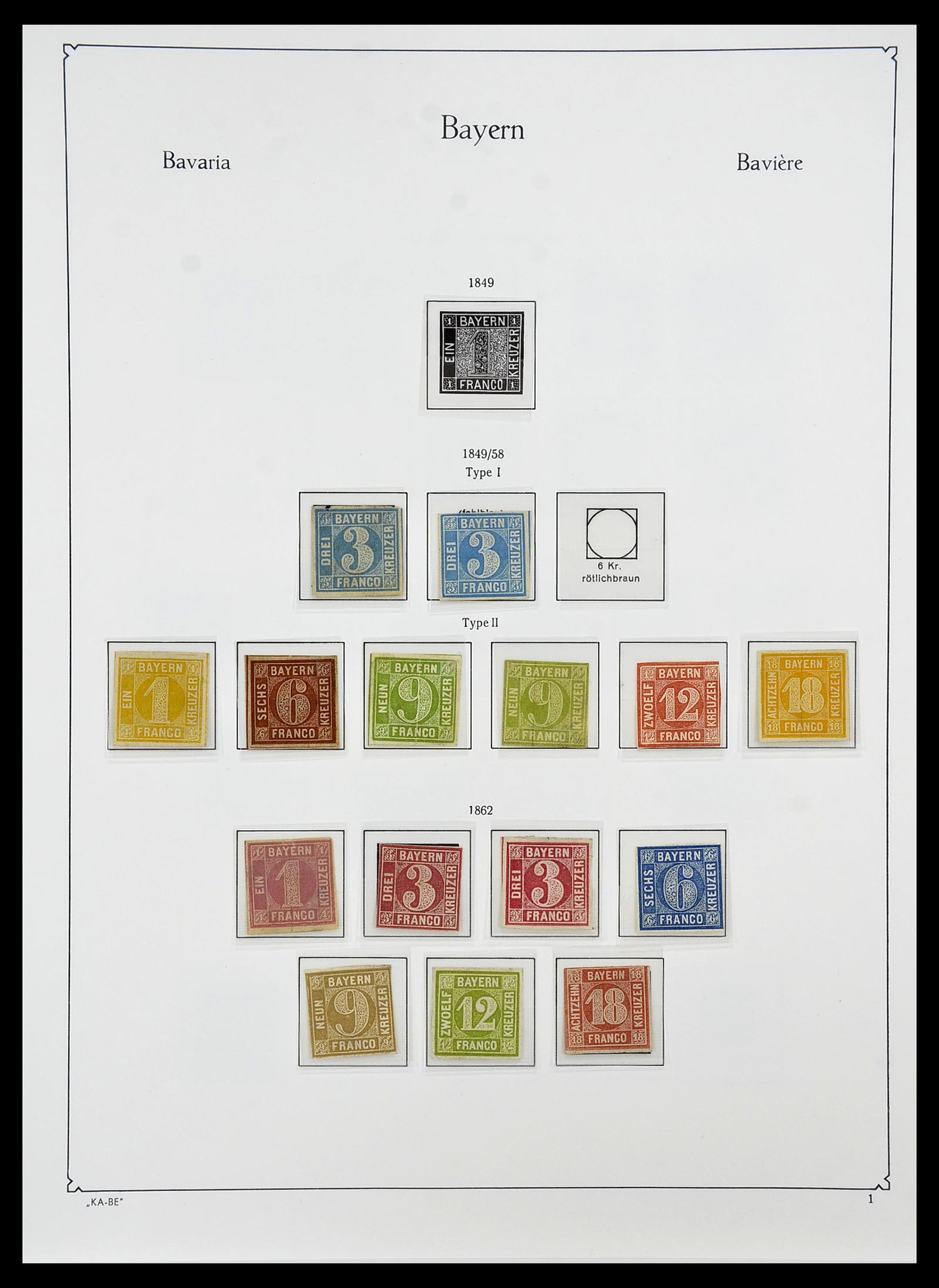 34555 003 - Postzegelverzameling 34555 Oud Duitse Staten 1850-1920.