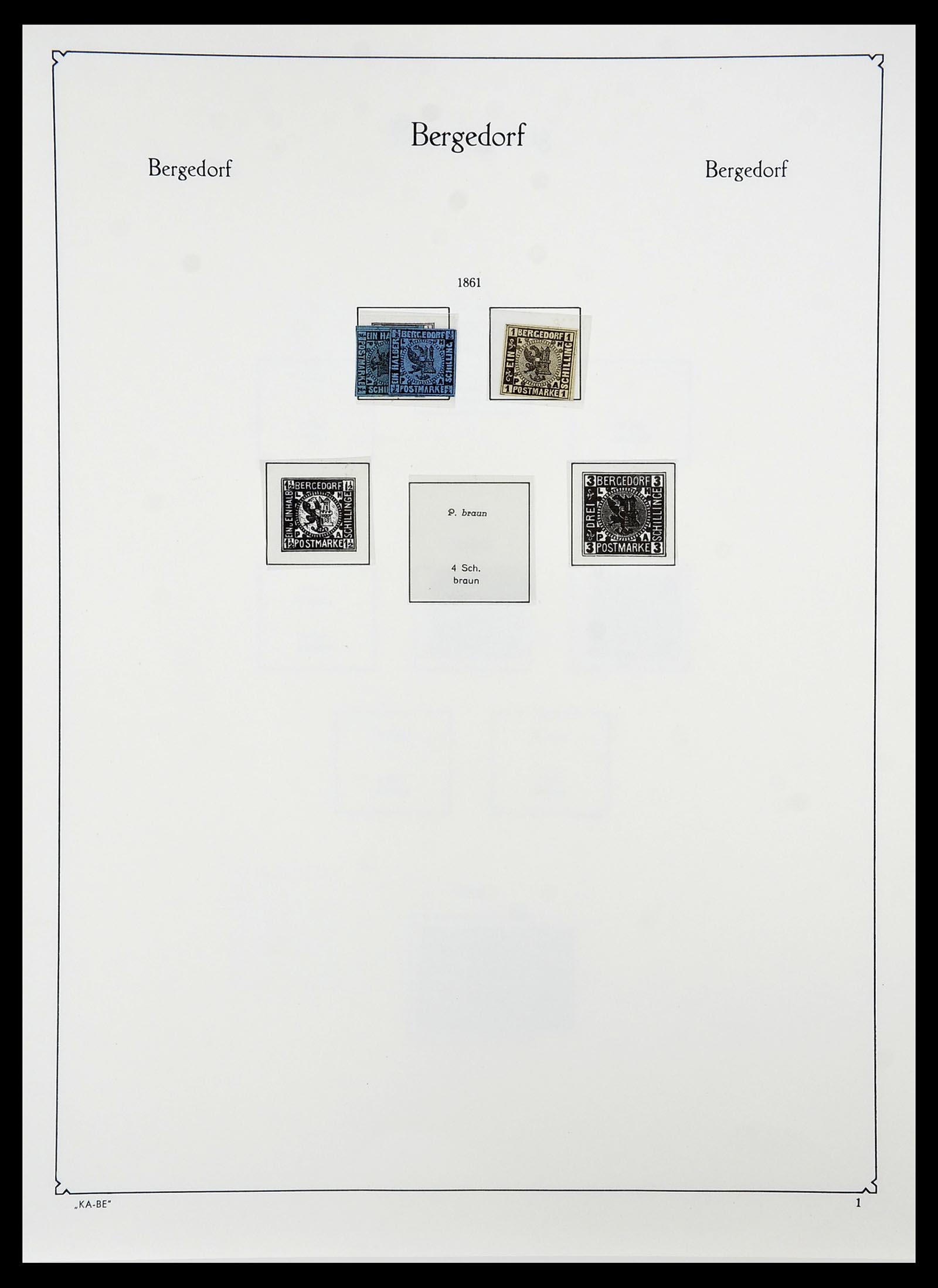 34555 006 - Postzegelverzameling 34555 Oud Duitse Staten 1850-1920.