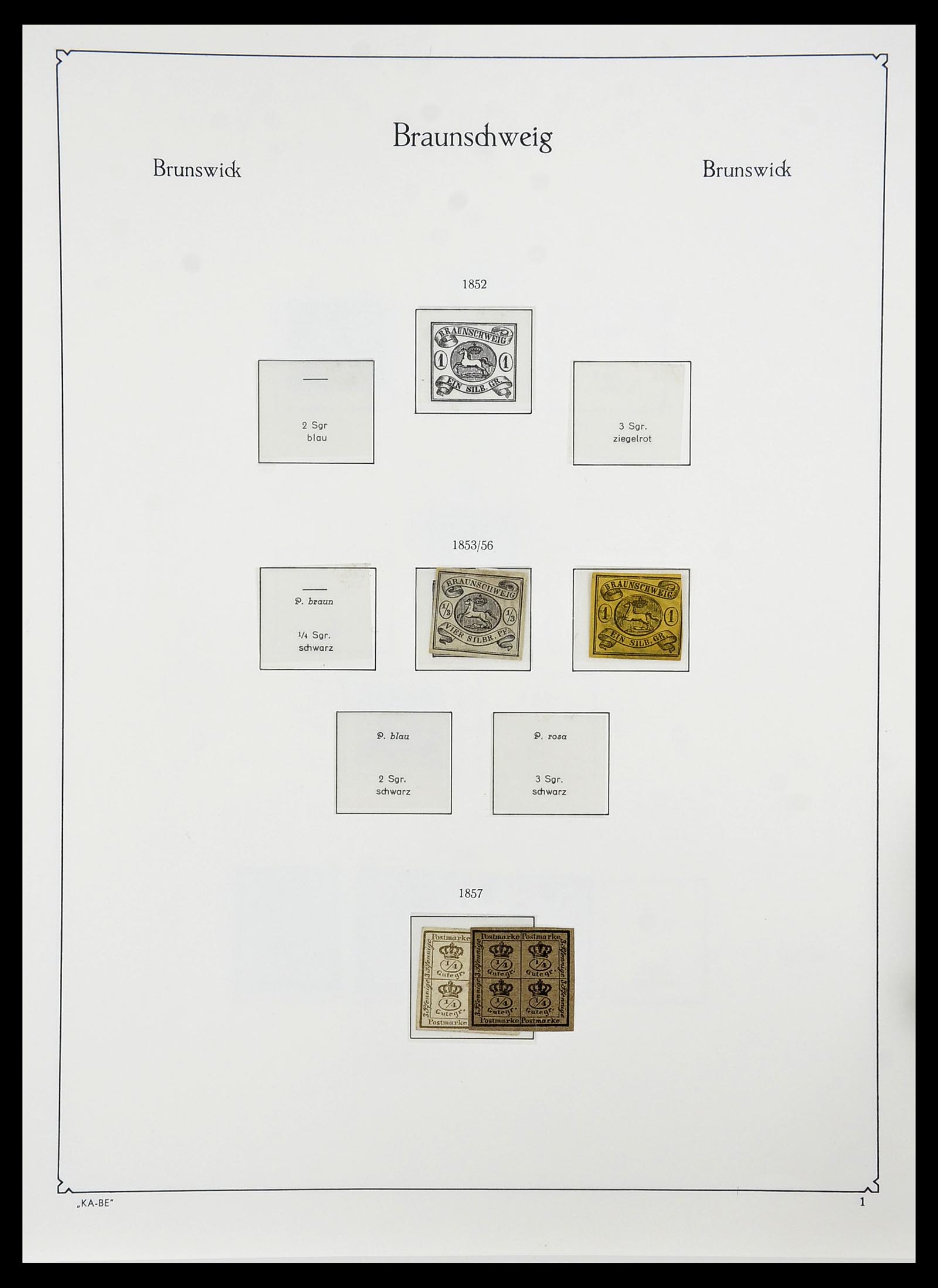 34555 007 - Stamp Collection 34555 Old German States 1850-1920.