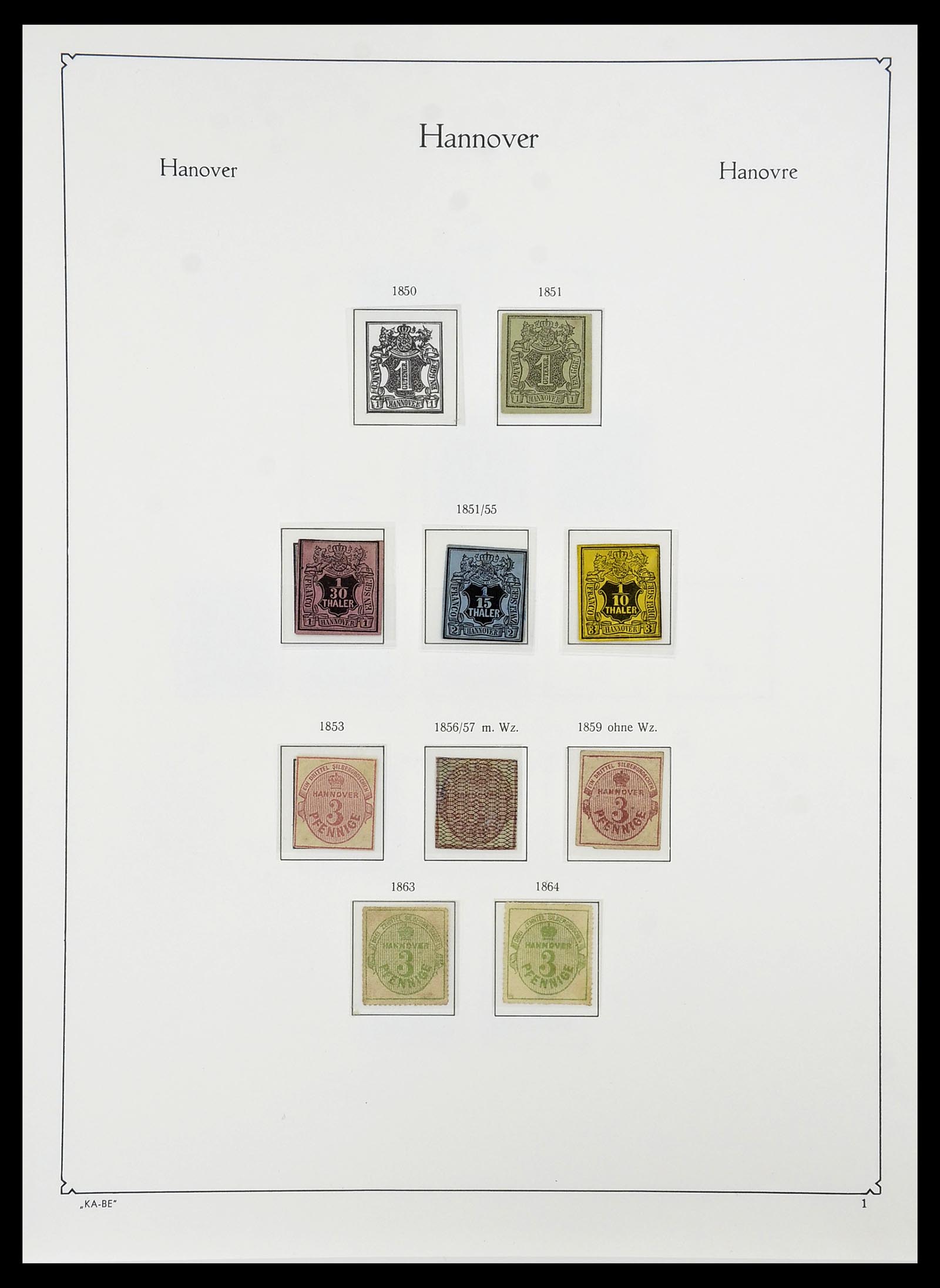 34555 011 - Postzegelverzameling 34555 Oud Duitse Staten 1850-1920.