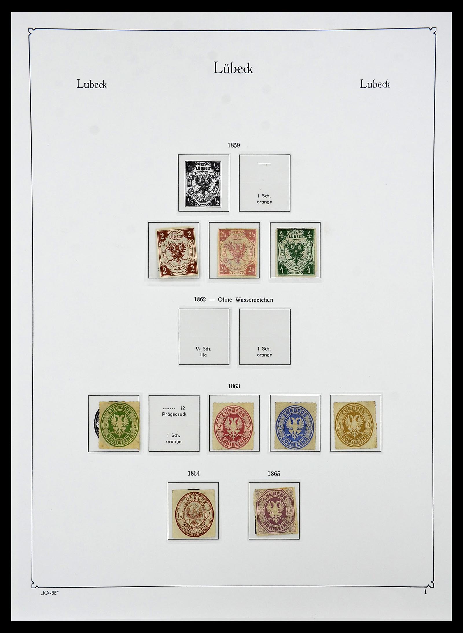 34555 014 - Postzegelverzameling 34555 Oud Duitse Staten 1850-1920.