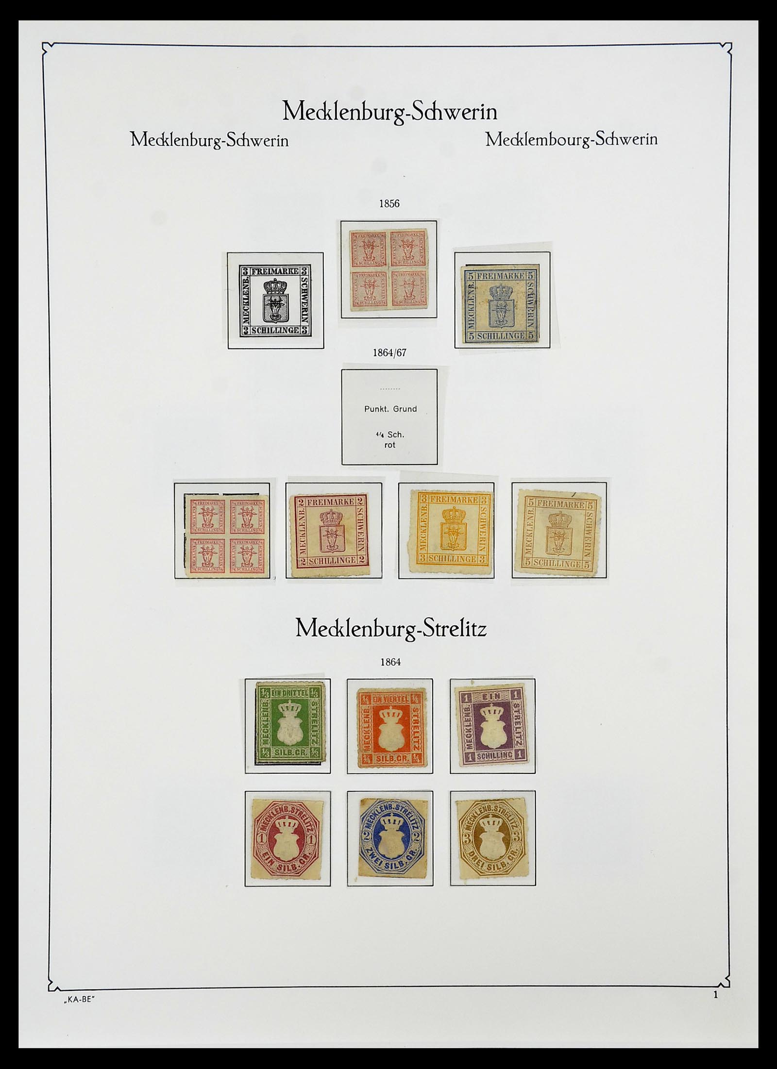34555 015 - Postzegelverzameling 34555 Oud Duitse Staten 1850-1920.