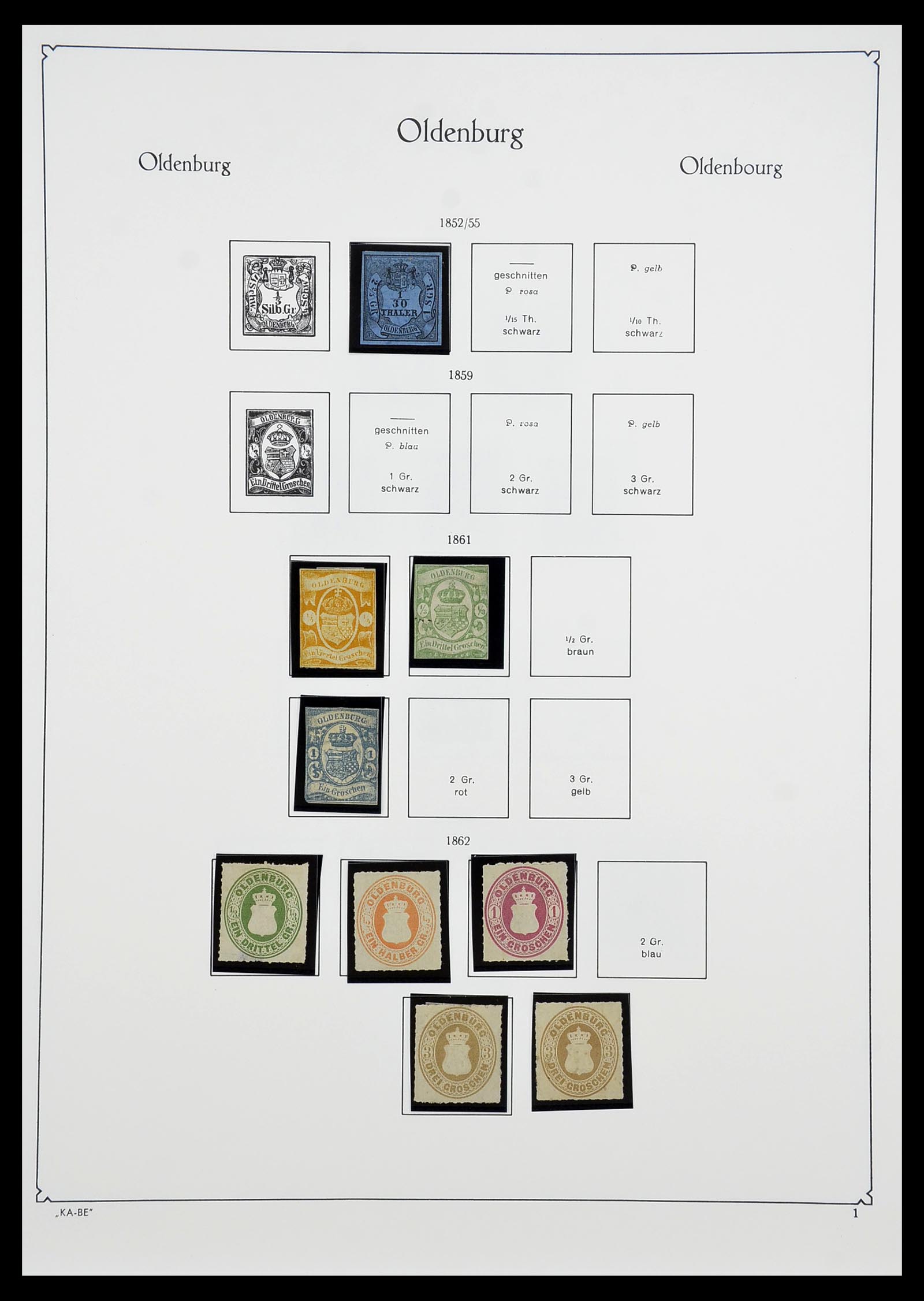34555 019 - Postzegelverzameling 34555 Oud Duitse Staten 1850-1920.