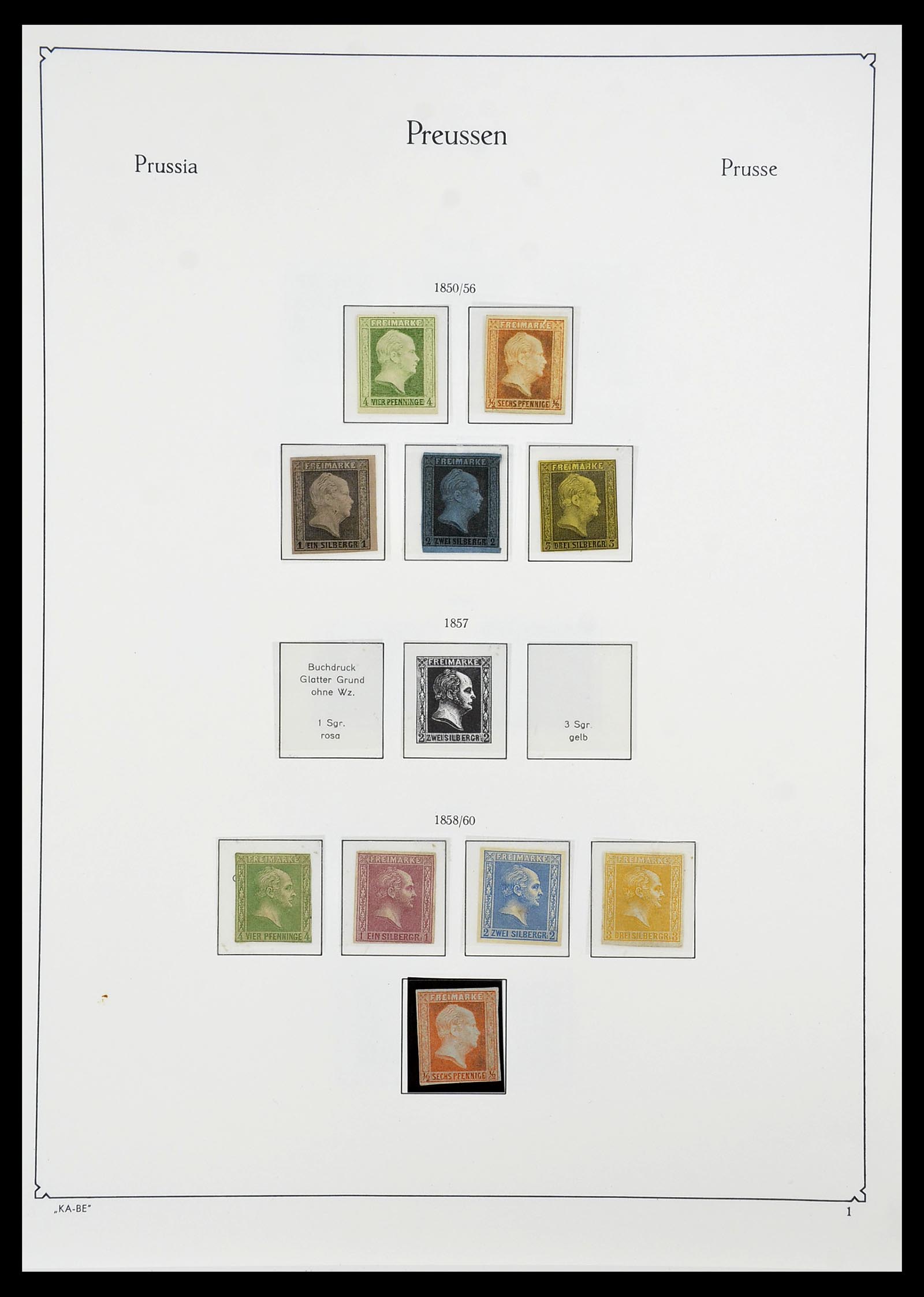 34555 020 - Postzegelverzameling 34555 Oud Duitse Staten 1850-1920.