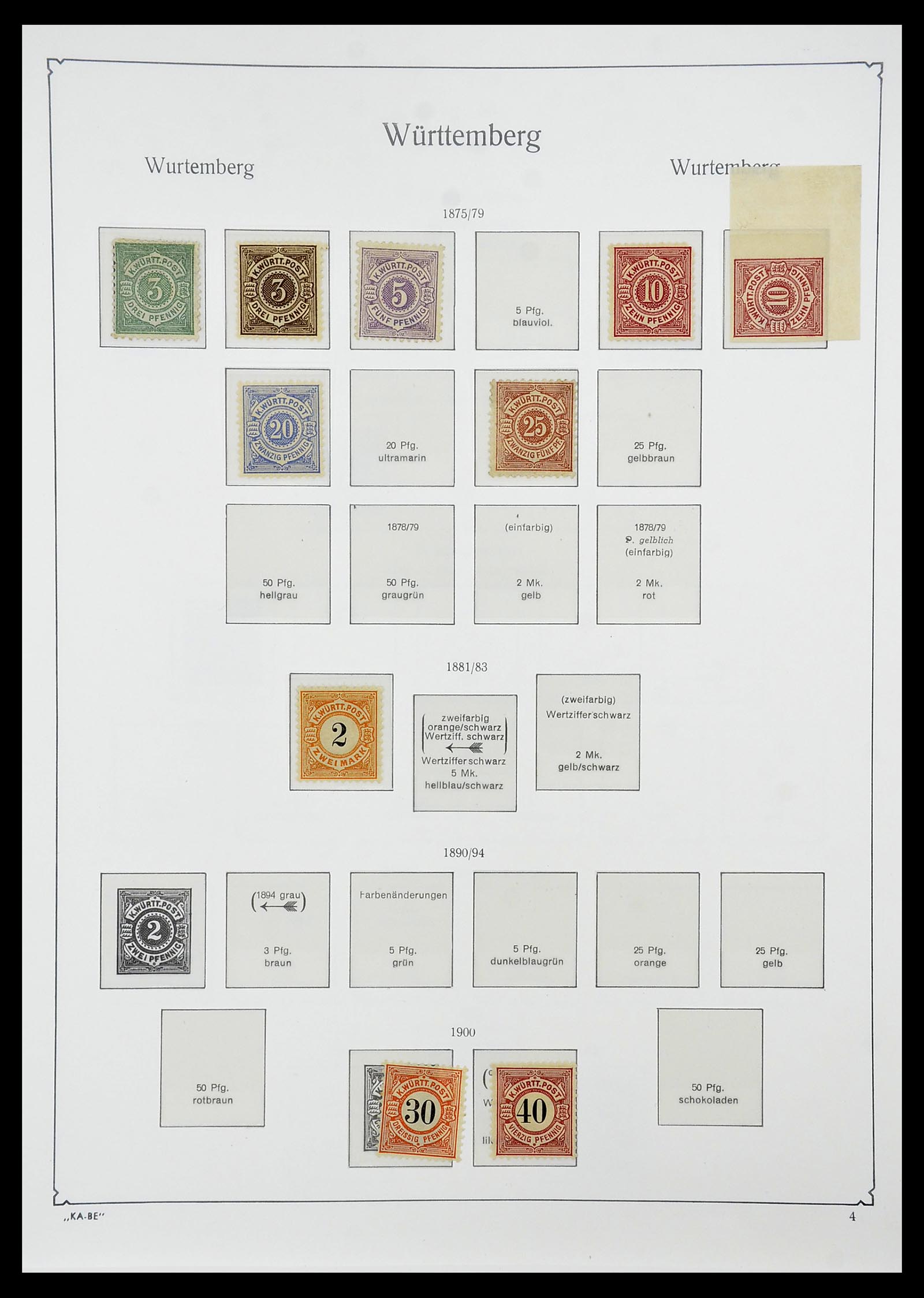34555 030 - Postzegelverzameling 34555 Oud Duitse Staten 1850-1920.