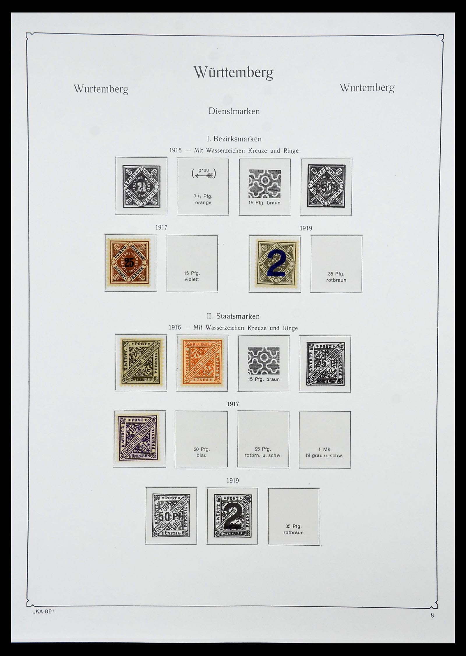 34555 033 - Postzegelverzameling 34555 Oud Duitse Staten 1850-1920.