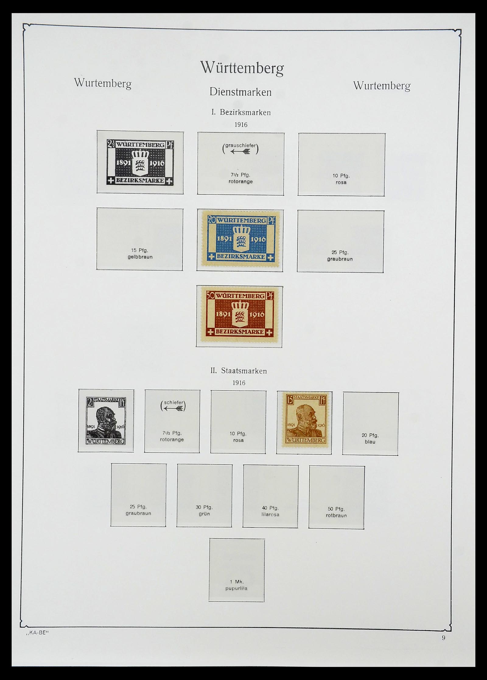 34555 034 - Postzegelverzameling 34555 Oud Duitse Staten 1850-1920.