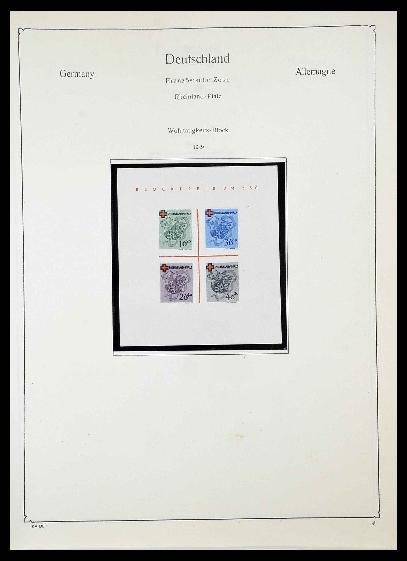 34556 013 - Postzegelverzameling 34556 Franse Zone 1945-1948.