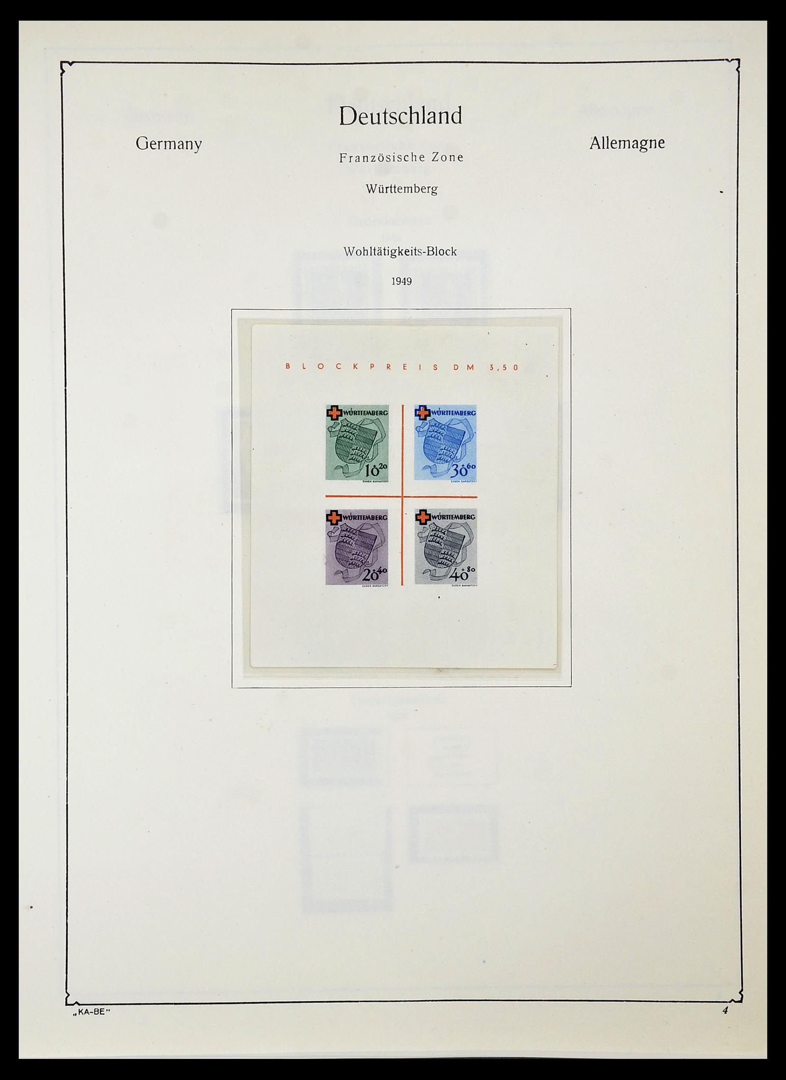34556 018 - Postzegelverzameling 34556 Franse Zone 1945-1948.