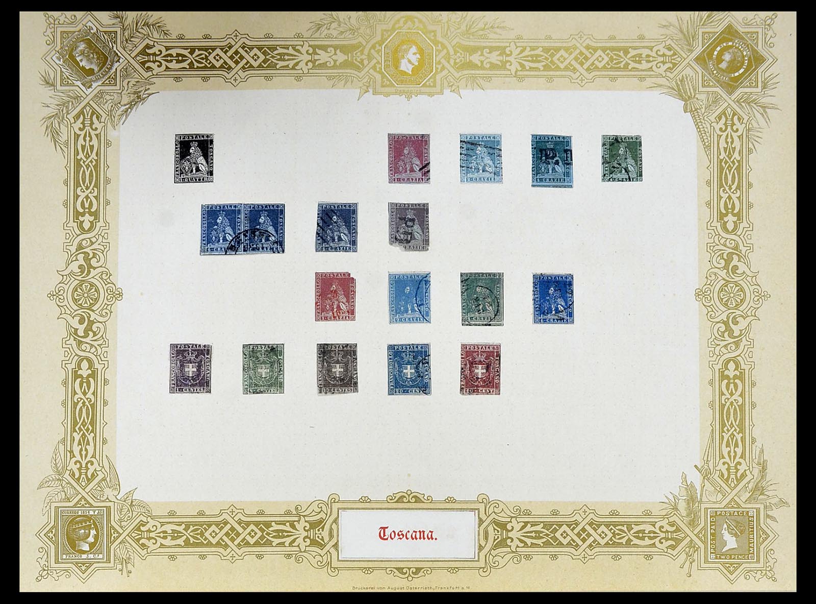 34558 007 - Postzegelverzameling 34558 Italië 1850-1935.