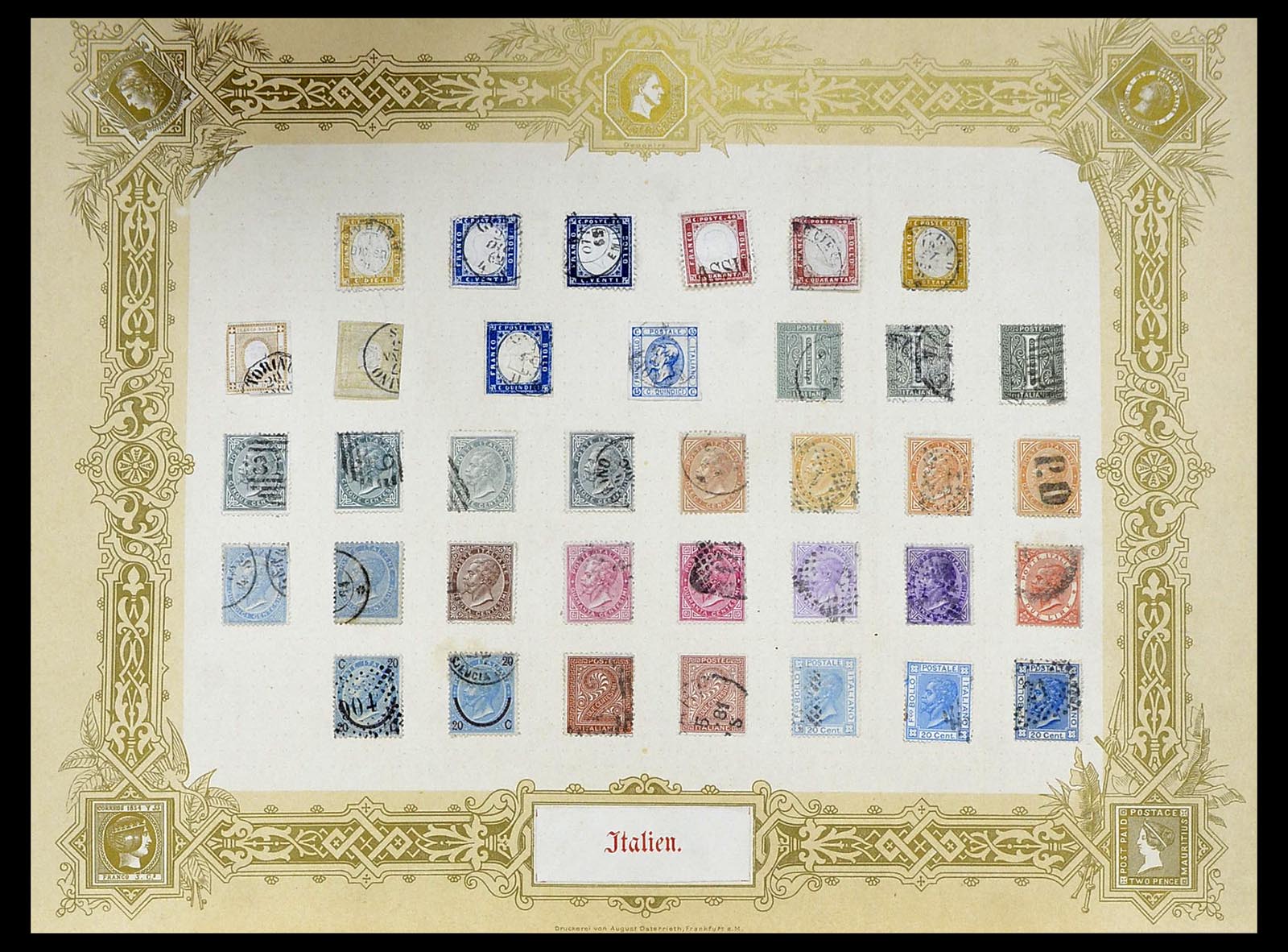 34558 009 - Postzegelverzameling 34558 Italië 1850-1935.