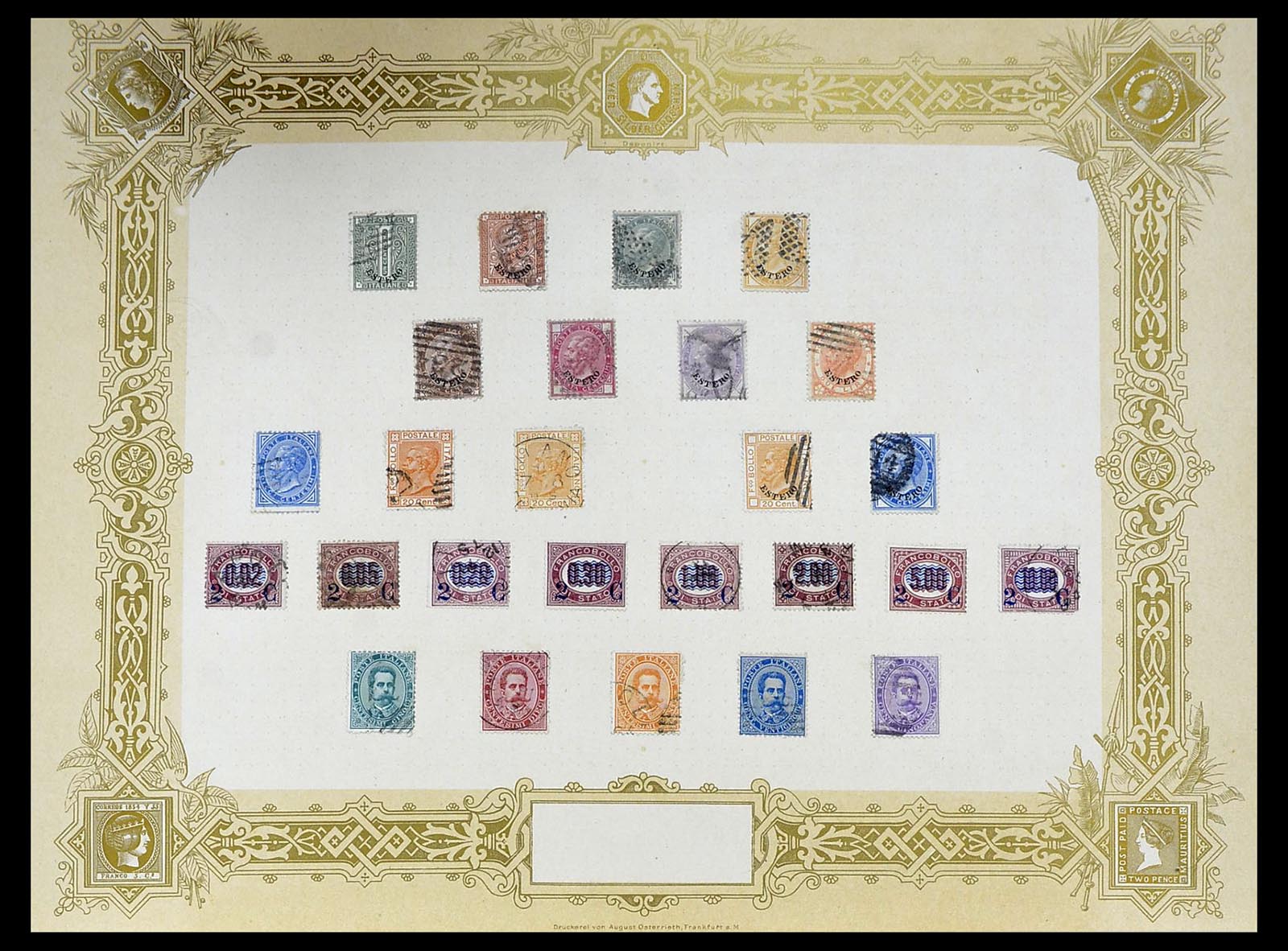 34558 010 - Postzegelverzameling 34558 Italië 1850-1935.