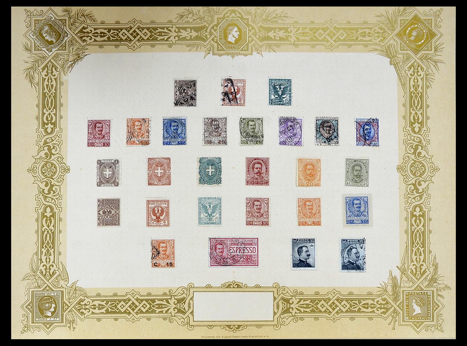 34558 012 - Postzegelverzameling 34558 Italië 1850-1935.
