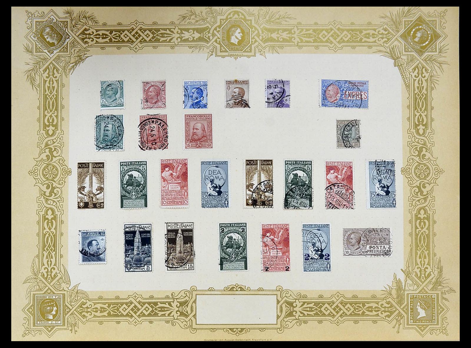 34558 013 - Postzegelverzameling 34558 Italië 1850-1935.