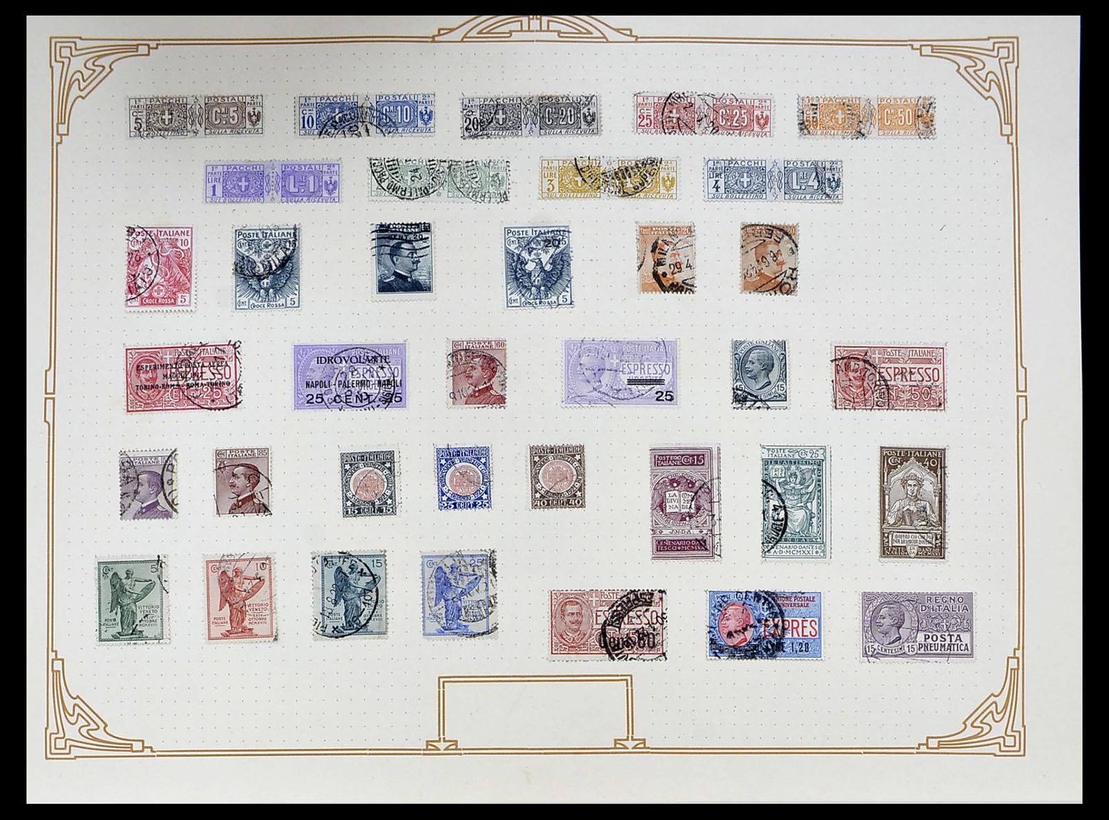 34558 014 - Postzegelverzameling 34558 Italië 1850-1935.
