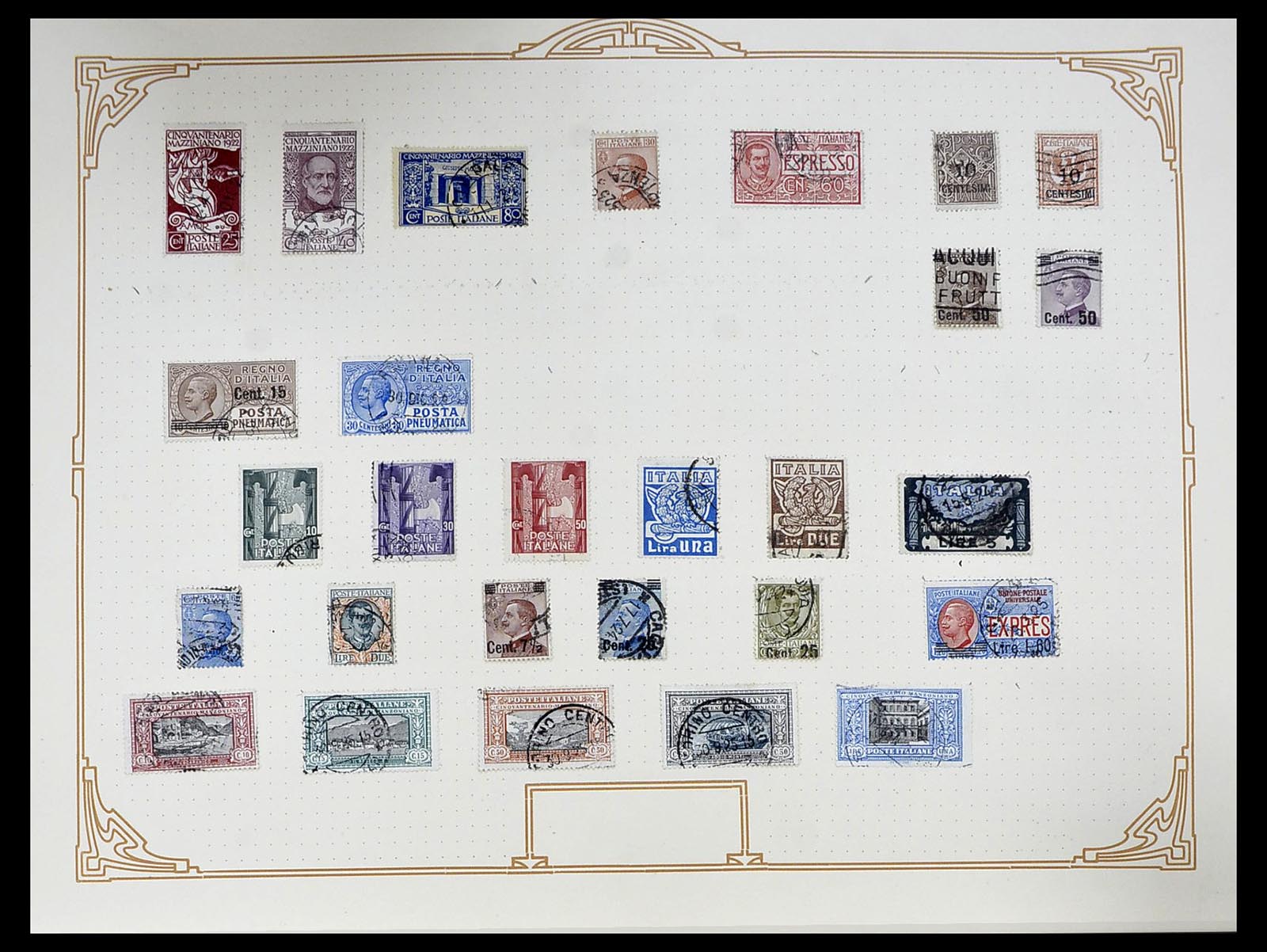 34558 015 - Postzegelverzameling 34558 Italië 1850-1935.