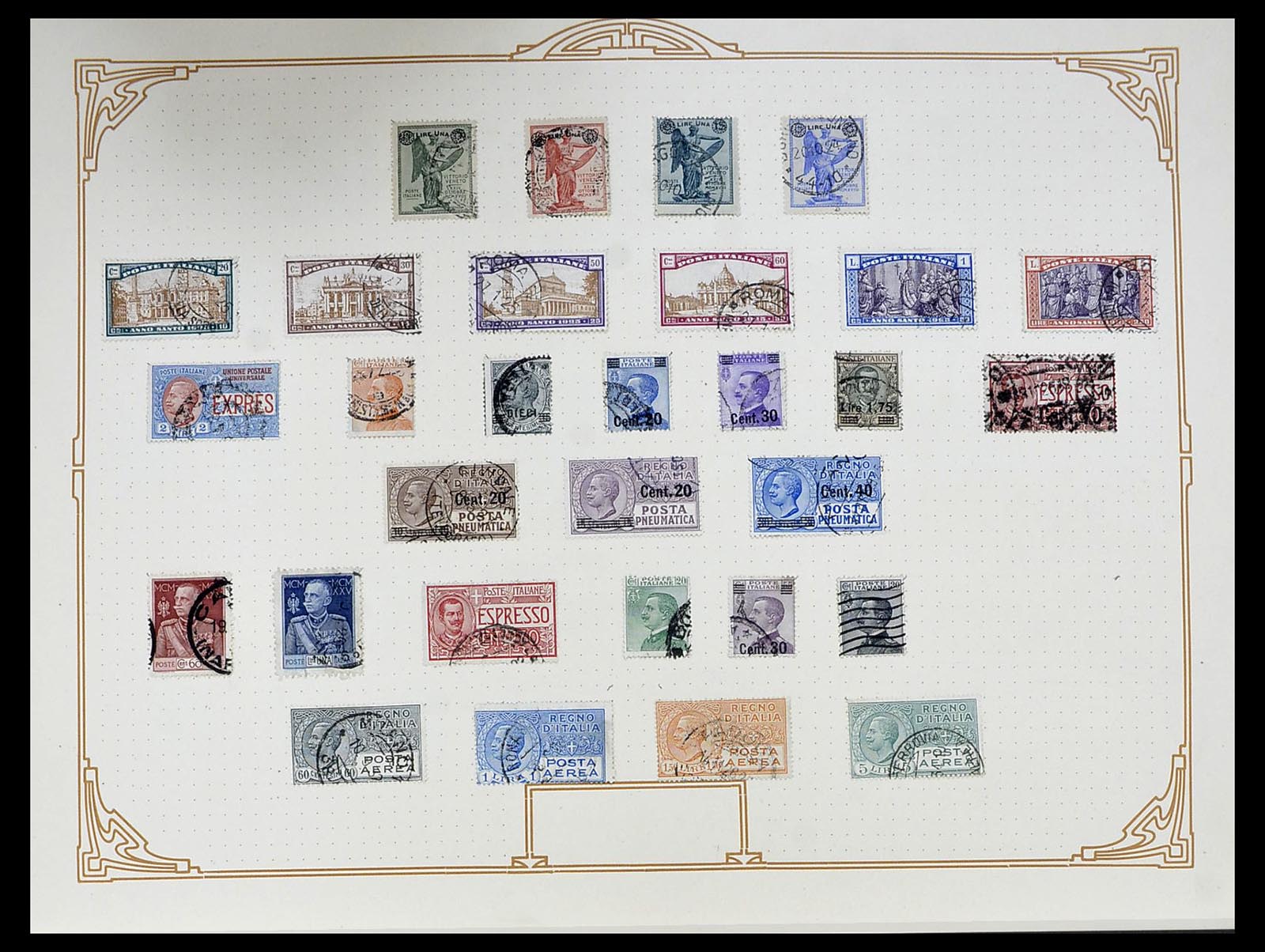 34558 016 - Postzegelverzameling 34558 Italië 1850-1935.