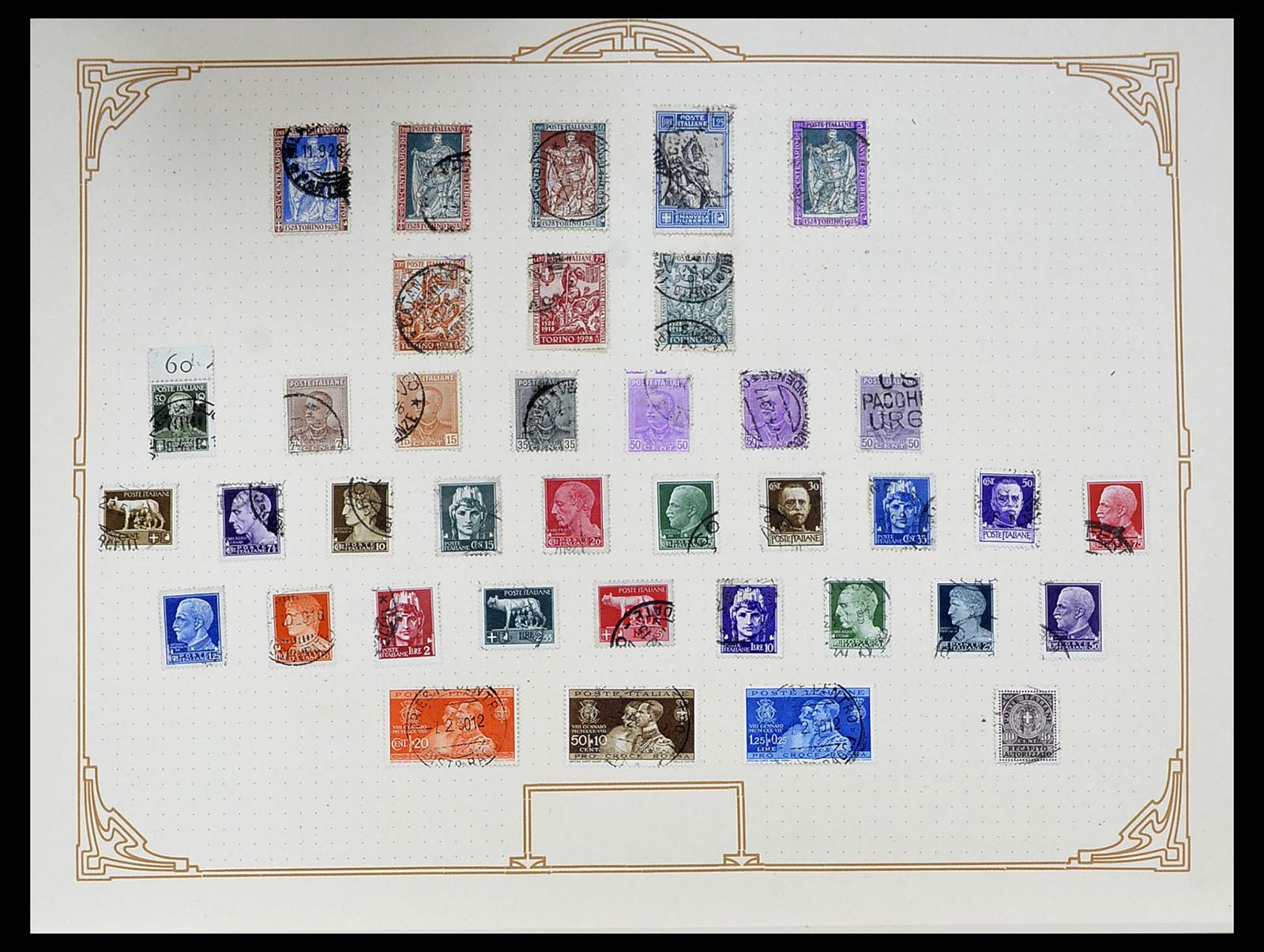 34558 019 - Postzegelverzameling 34558 Italië 1850-1935.