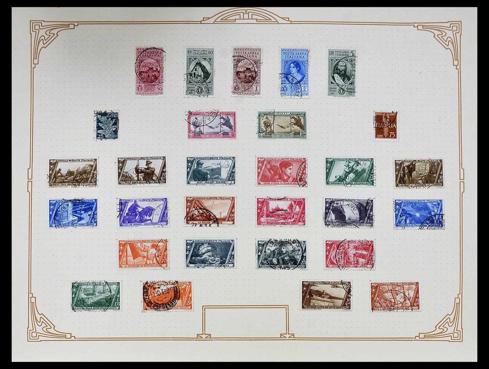 34558 023 - Postzegelverzameling 34558 Italië 1850-1935.